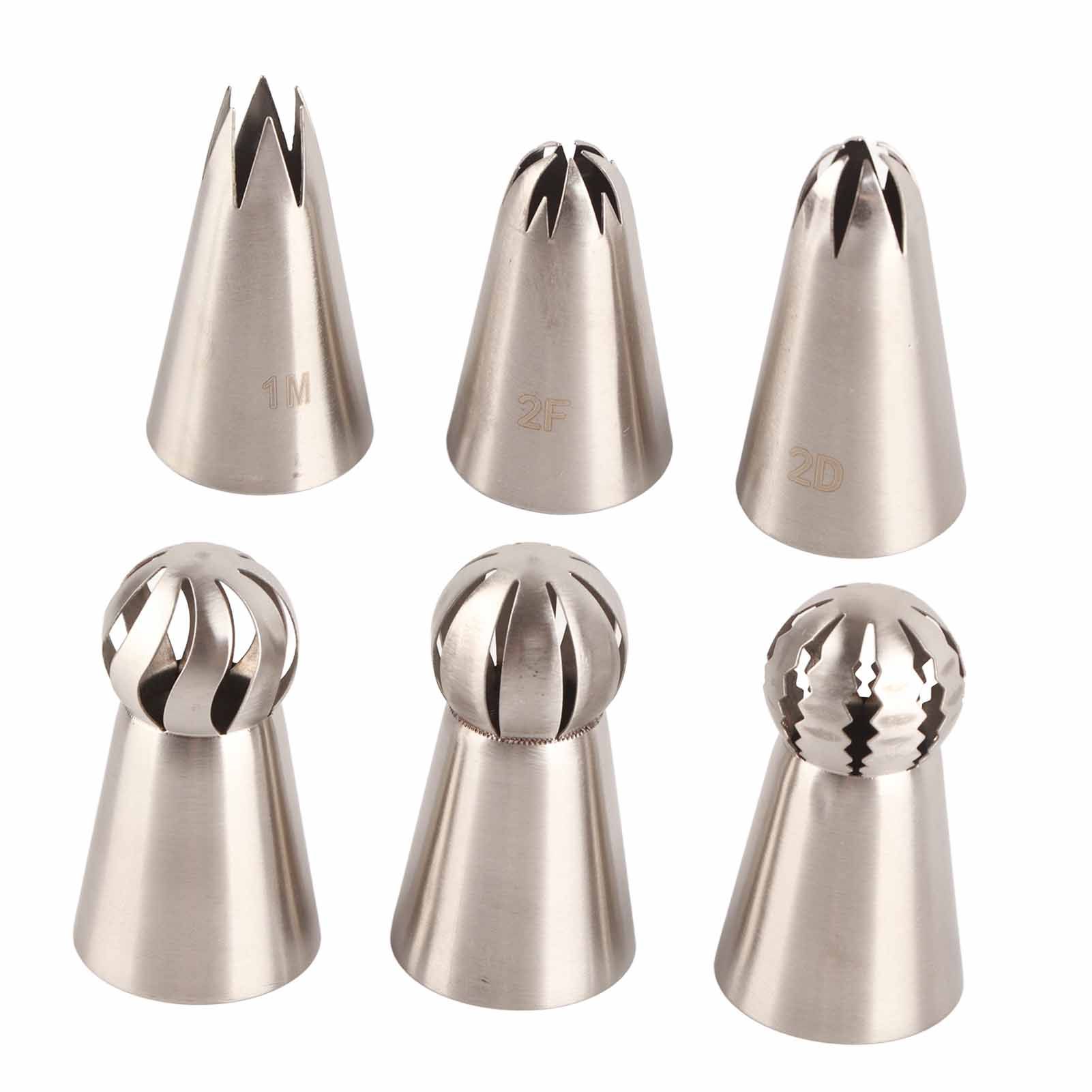 6PCS Baking Tip Stainless Steel Decorating Pastry Piping Nozzle Set for Cake view 7