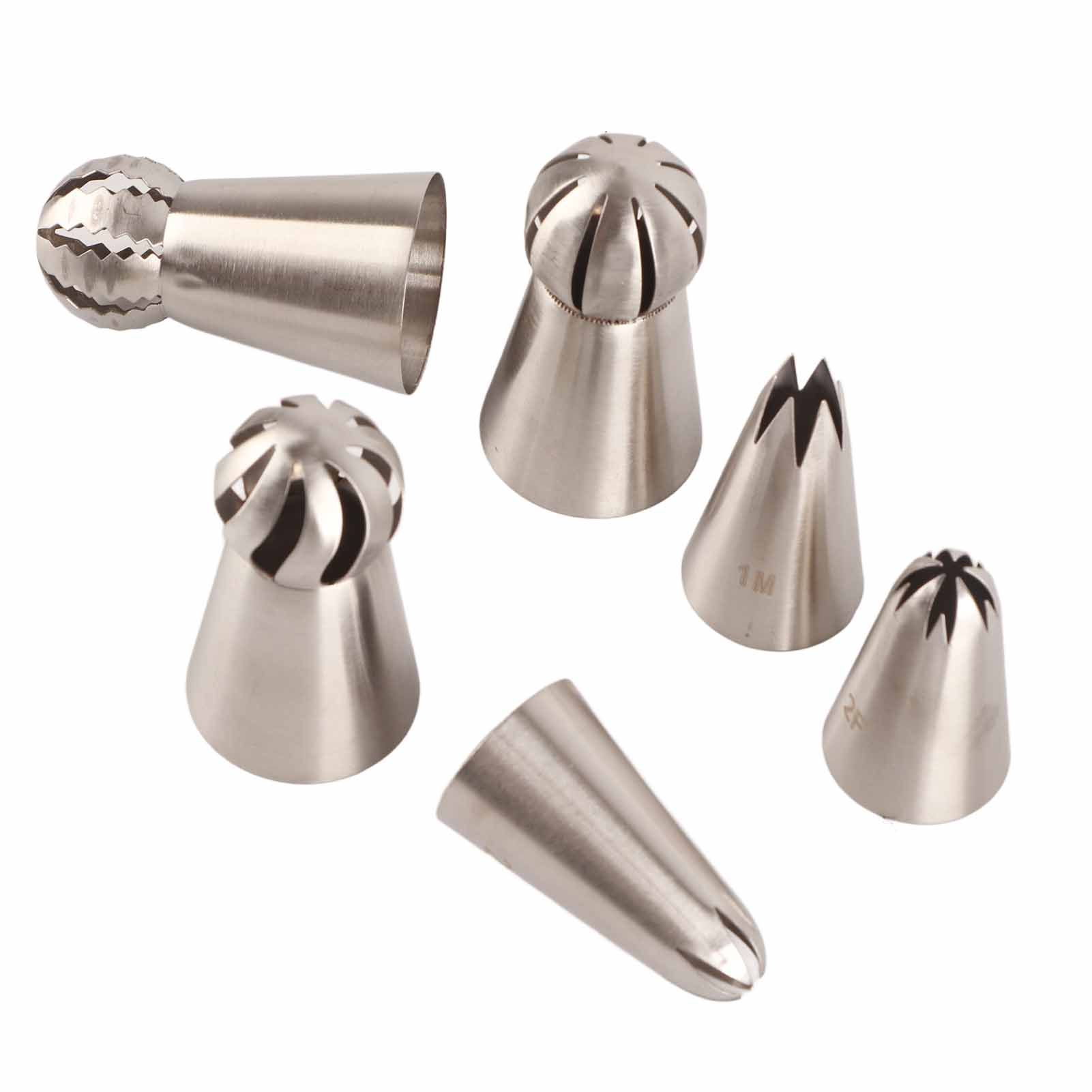 6PCS Baking Tip Stainless Steel Decorating Pastry Piping Nozzle Set for Cake view 9