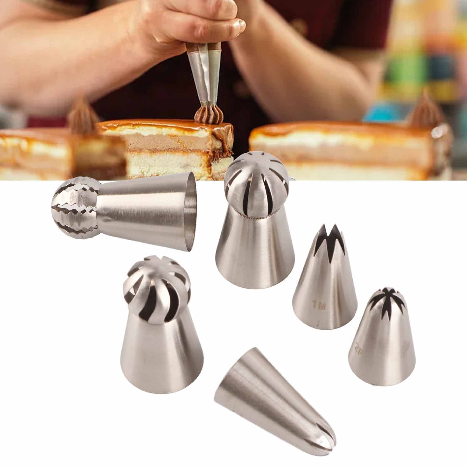 6PCS Baking Tip Stainless Steel Decorating Pastry Piping Nozzle Set for Cake view 12