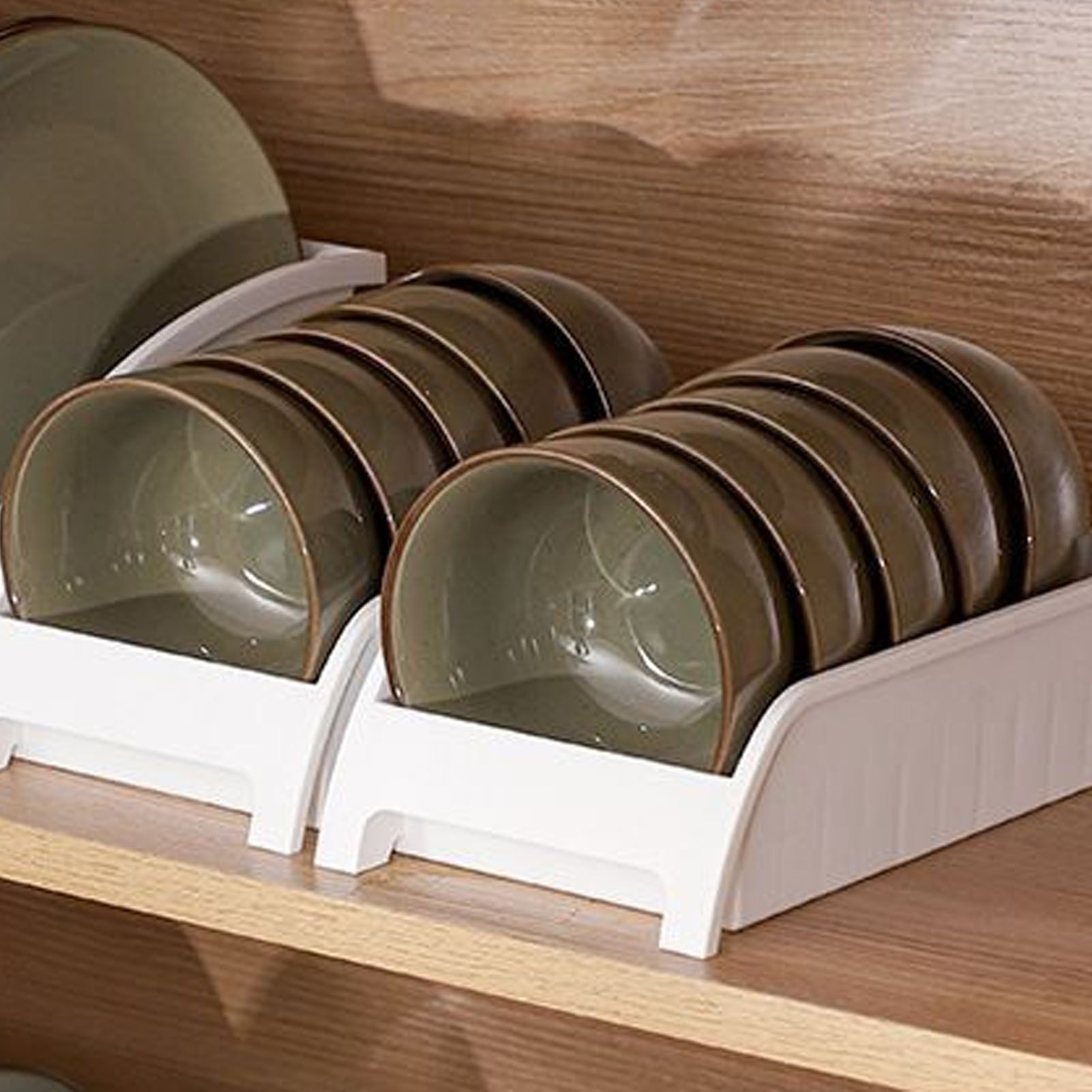 Japanese Kitchen Dish Storage Rack Plastic Dish Drying Rack Kitchen Utensil view 5