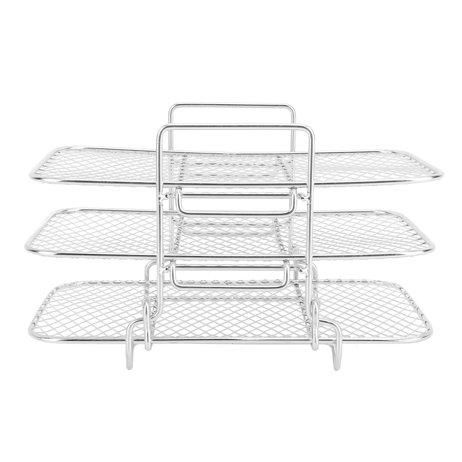 3 Layer Fryer Rack Stainless Steel Stackable Grill Rack 3 Tier Baking Rack for