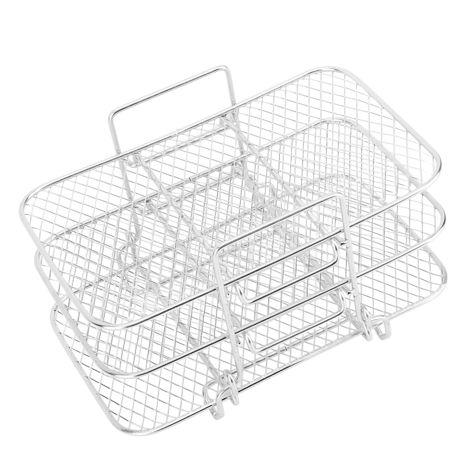 3 Layer Fryer Rack Stainless Steel Stackable Grill Rack 3 Tier Baking Rack for view 7