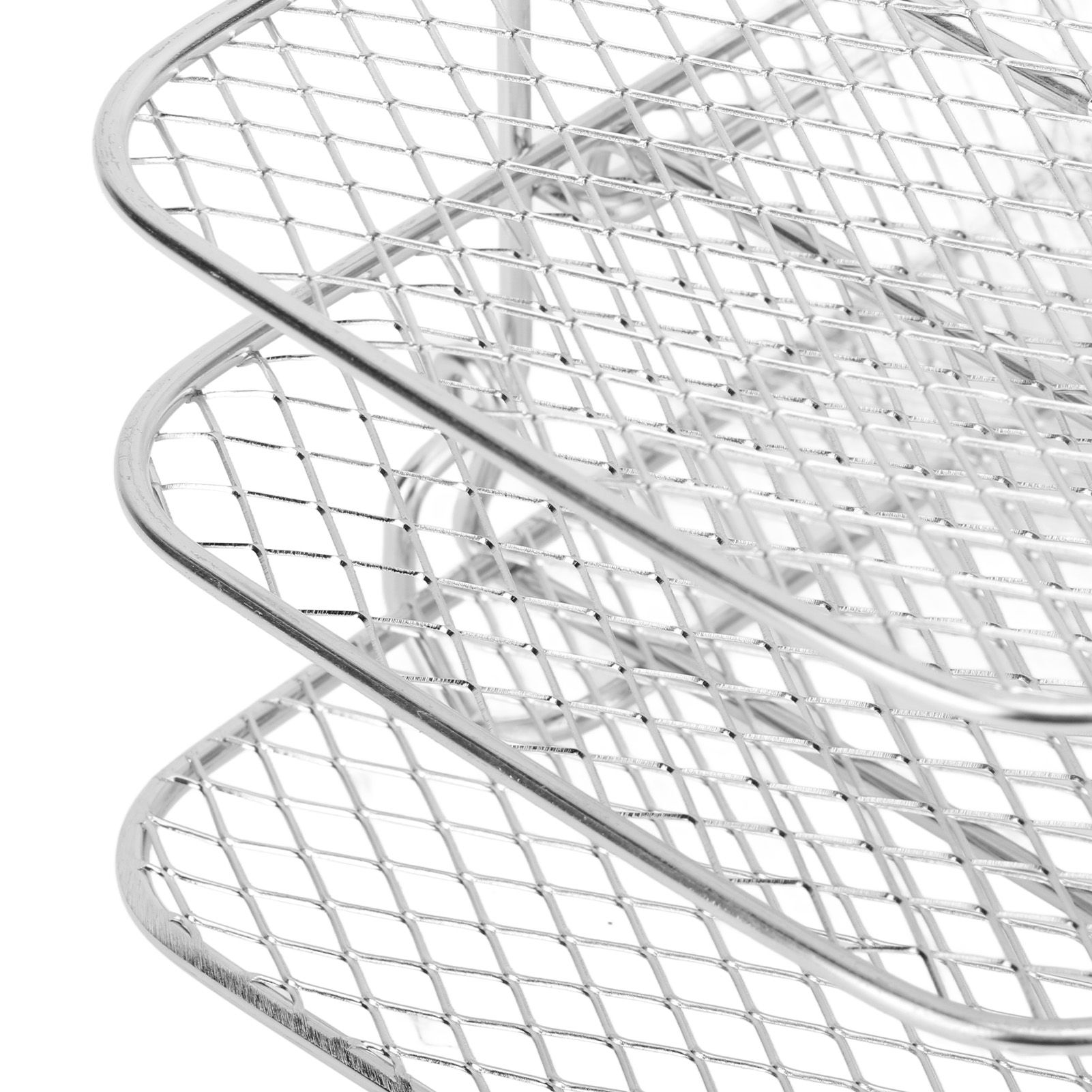 3 Layer Fryer Rack Stainless Steel Stackable Grill Rack 3 Tier Baking Rack for view 13