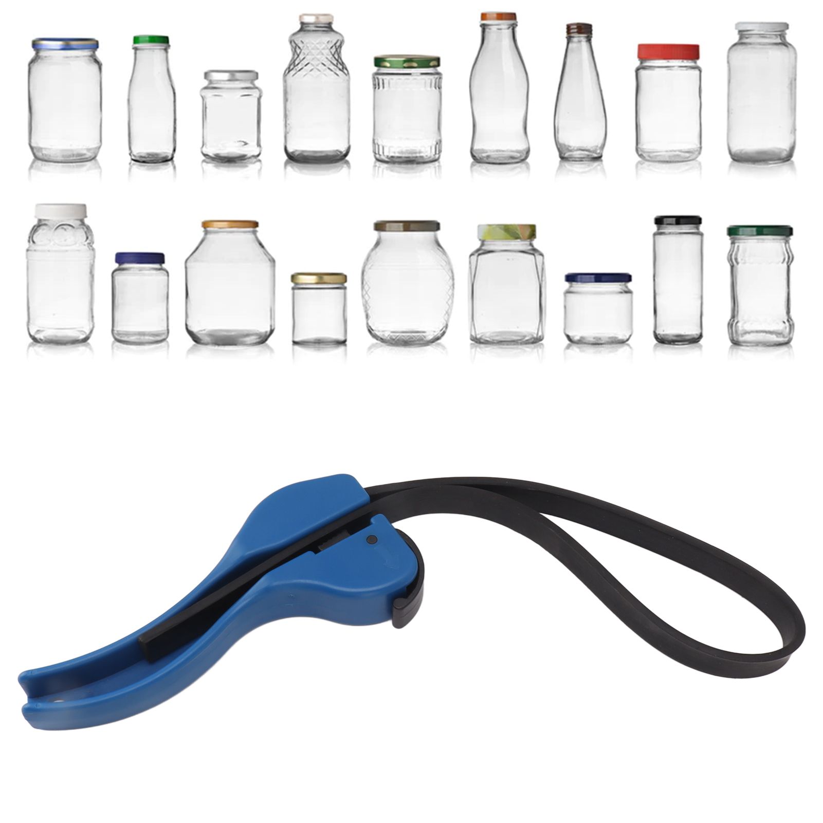 Jar Opener Jar Lid Opener Tool Multifunctional Bottle Opener with Latch for view 11