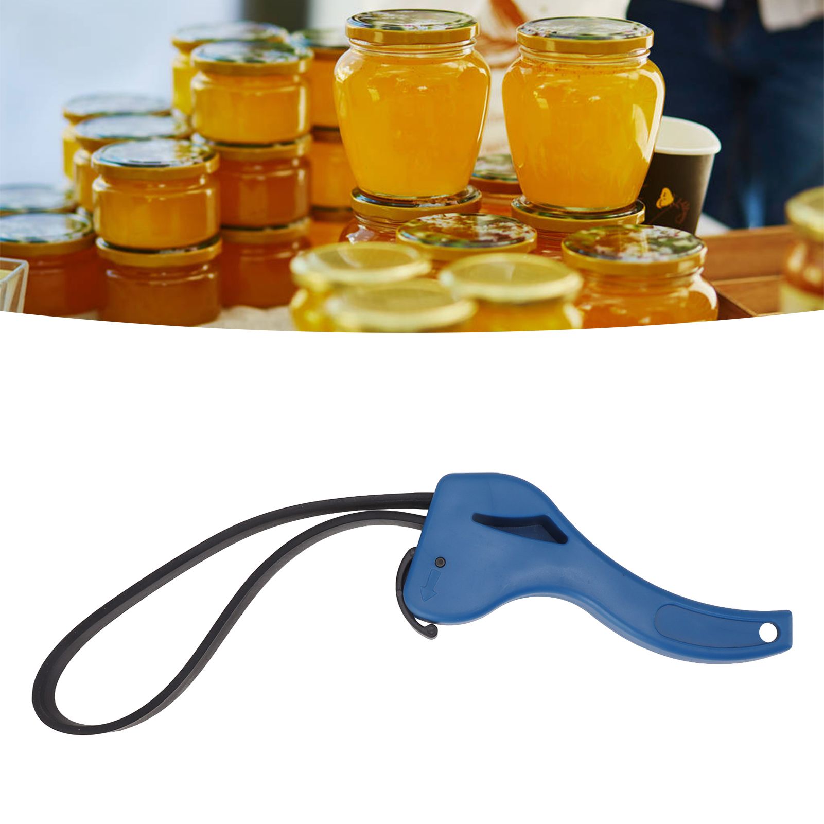 Jar Opener Jar Lid Opener Tool Multifunctional Bottle Opener with Latch for view 12