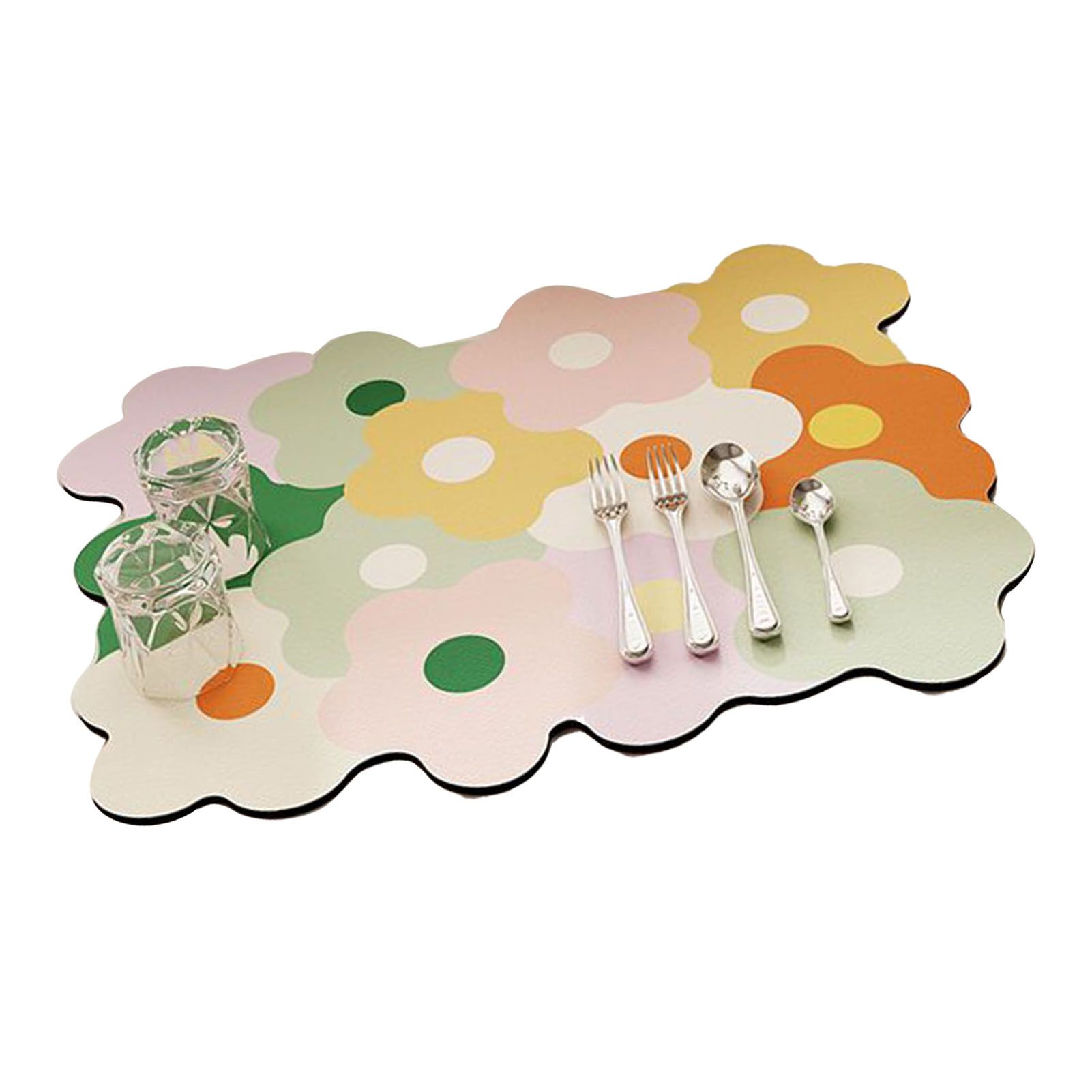 Kitchen Counter Dish Drying Mat Refreshing Cute Elegant Heat Resistant view 4