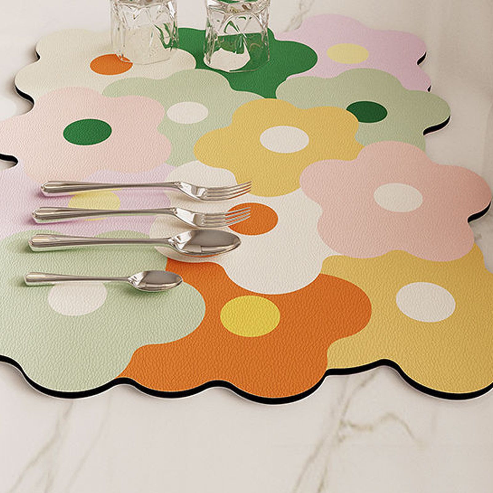 Kitchen Counter Dish Drying Mat Refreshing Cute Elegant Heat Resistant view 10