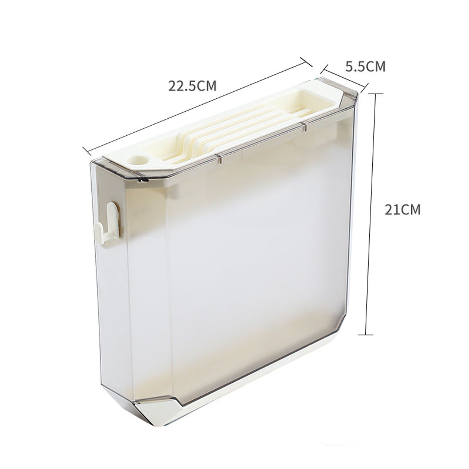Wall Mounted Knife Holder Ultrathin Plastic Installation Box Storage Rack for view 10