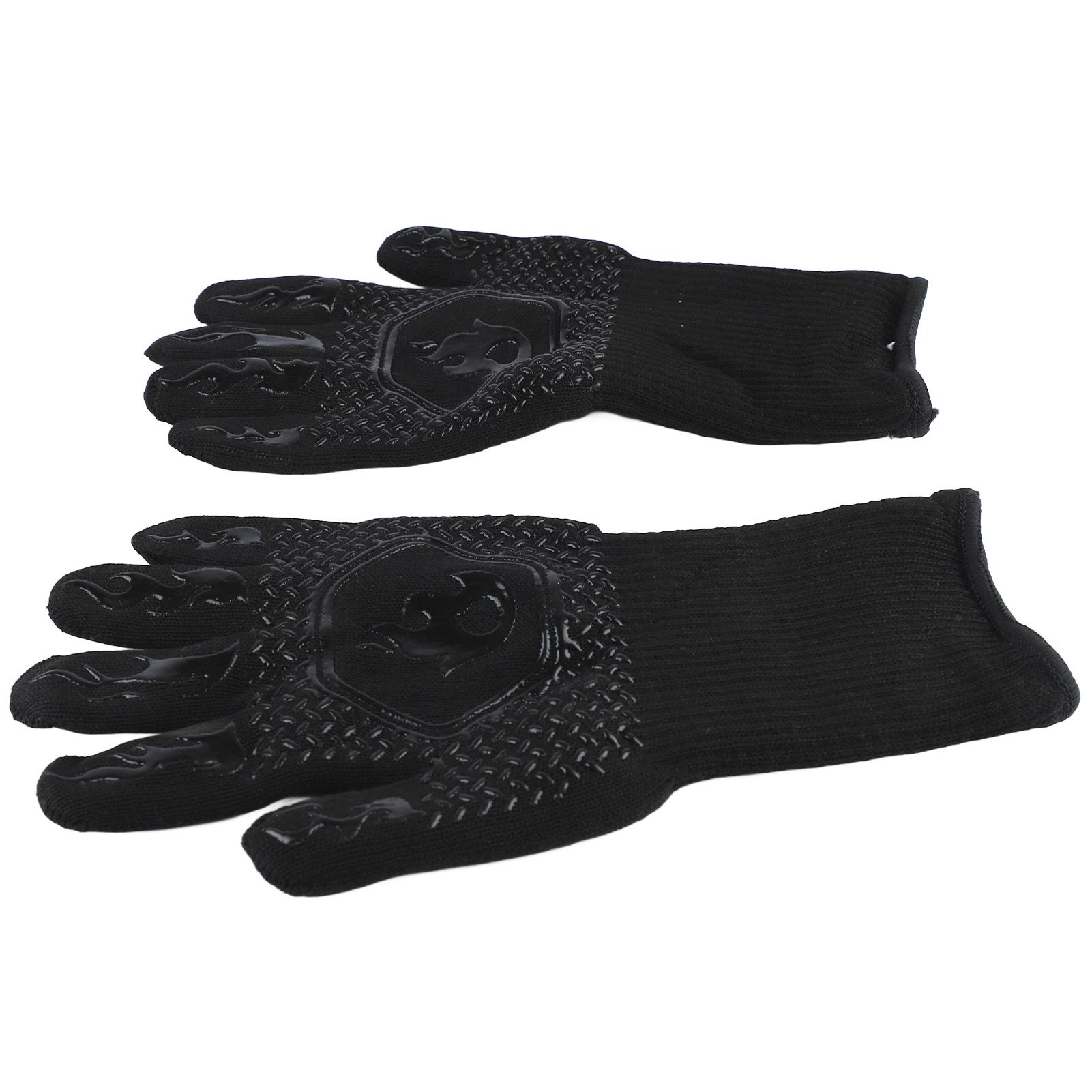 BBQ Gloves Heat Resistant Grilling Gloves Non Slip Oven Gloves Long Kitchen view 3