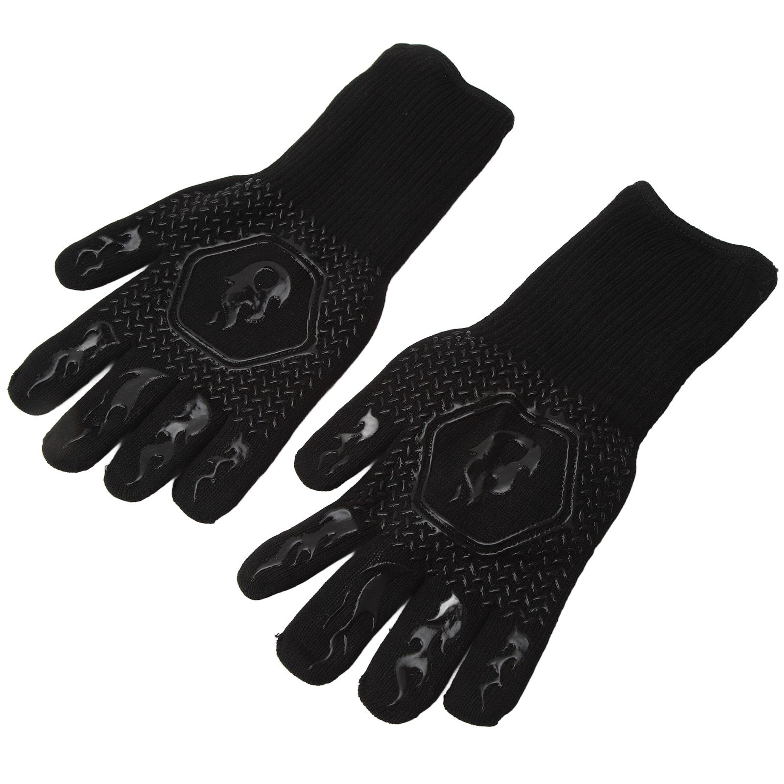 BBQ Gloves Fireproof 800℃ Heat Resistant Double Sided Silicone Large Grill view 2