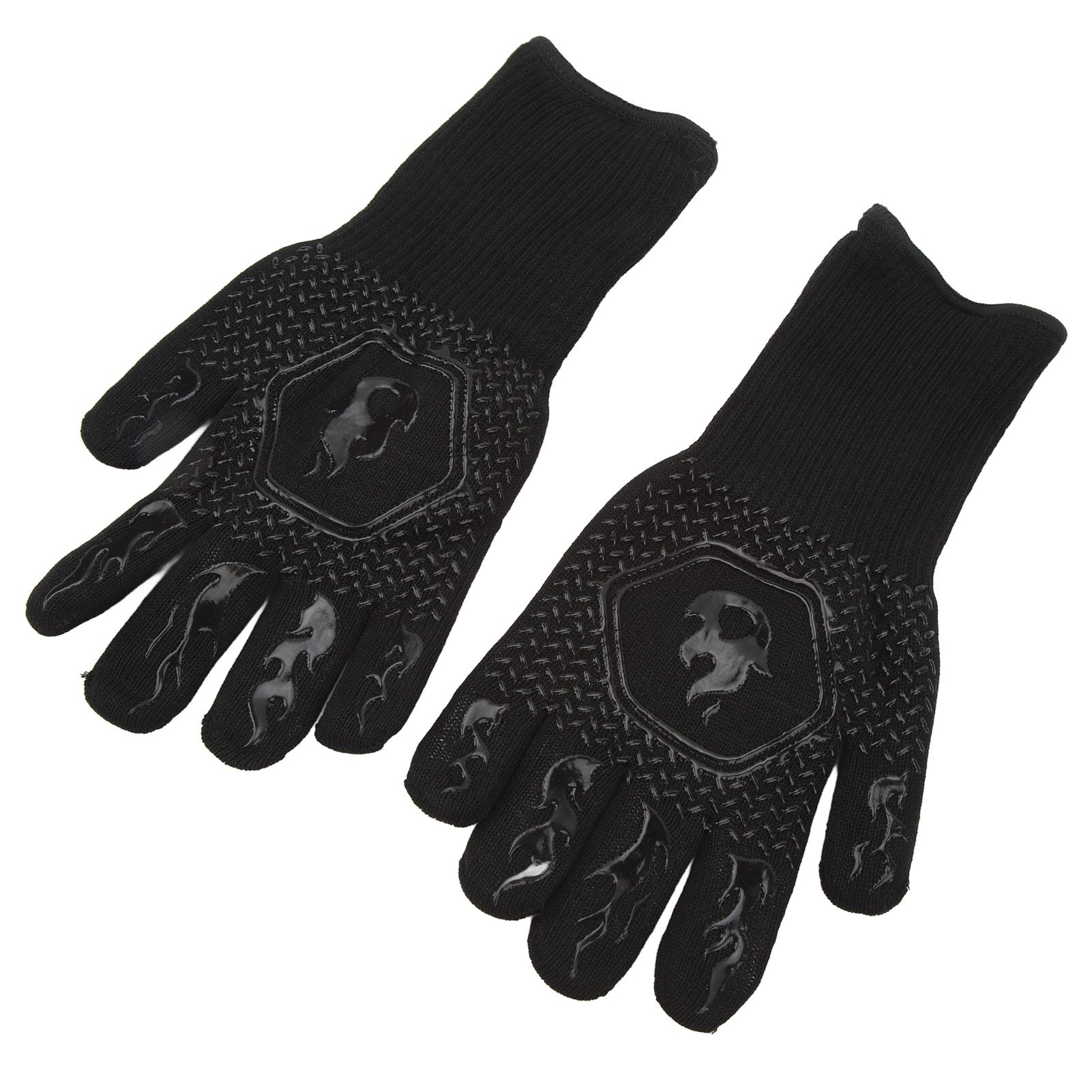 BBQ Gloves Fireproof 800℃ Heat Resistant Double Sided Silicone Large Grill view 3