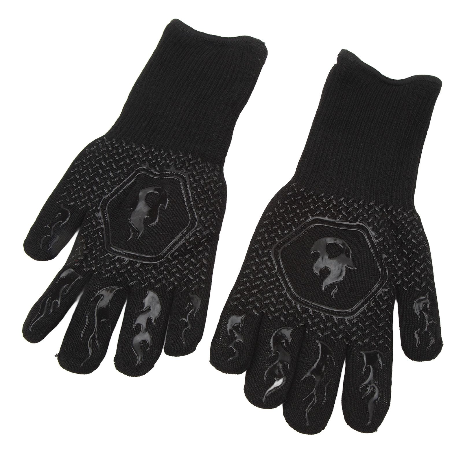BBQ Gloves Fireproof 800℃ Heat Resistant Double Sided Silicone Large Grill view 4
