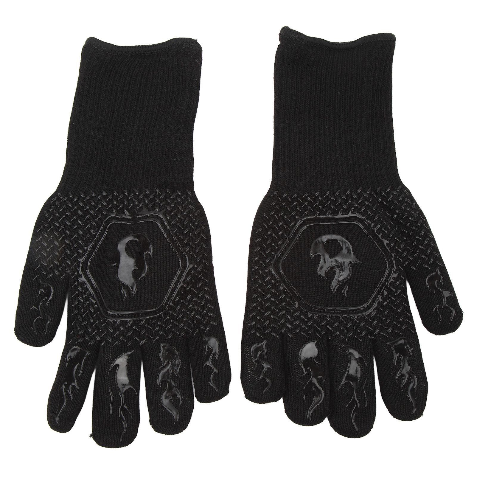 BBQ Gloves Fireproof 800℃ Heat Resistant Double Sided Silicone Large Grill view 5