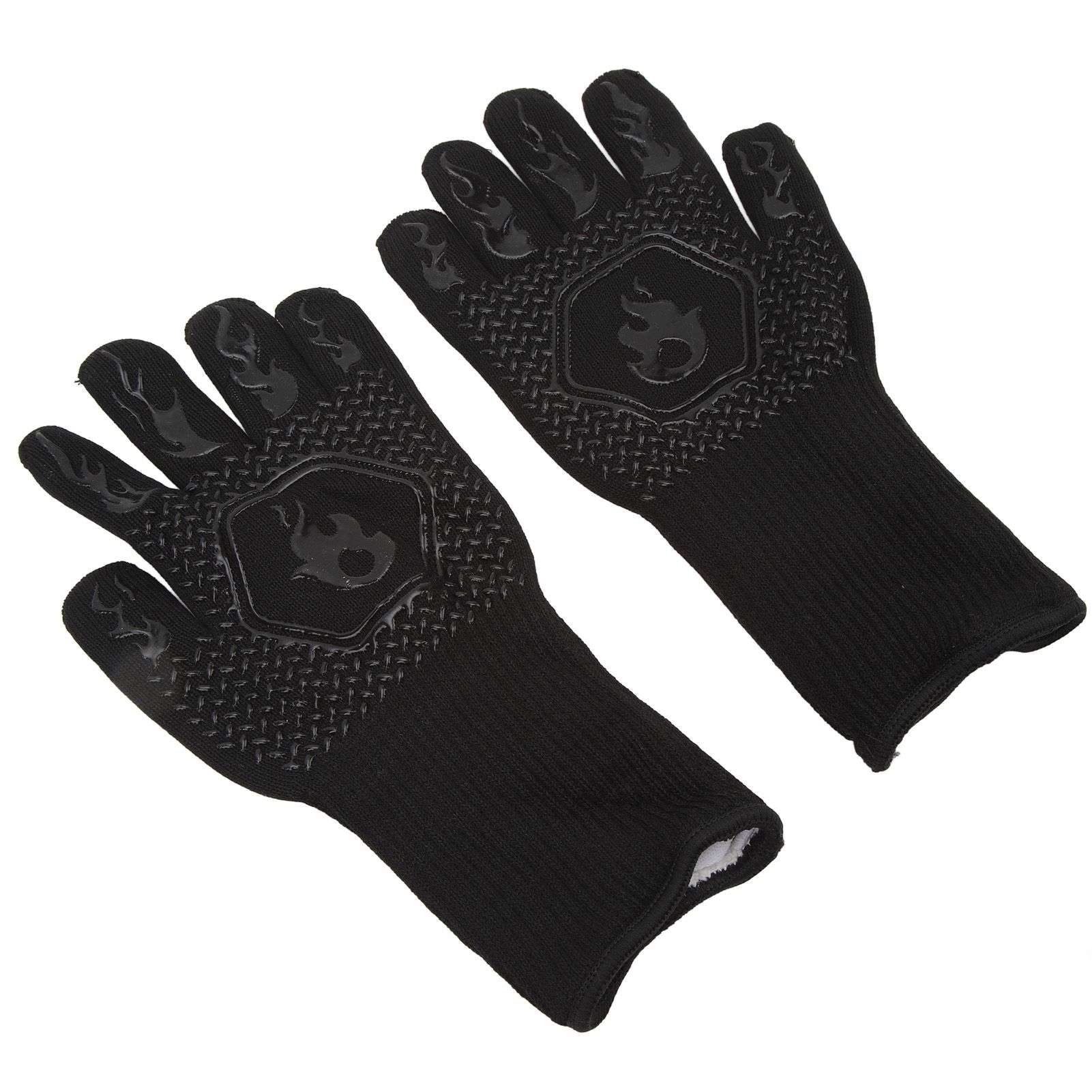 BBQ Gloves Fireproof 800℃ Heat Resistant Double Sided Silicone Large Grill view 6
