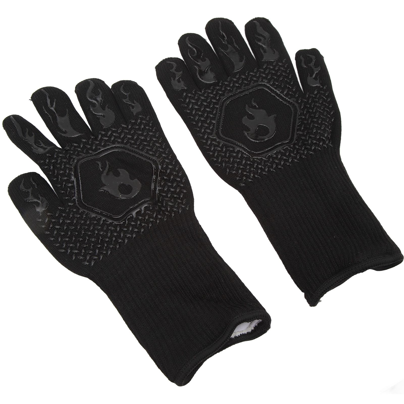 BBQ Gloves Fireproof 800℃ Heat Resistant Double Sided Silicone Large Grill view 7