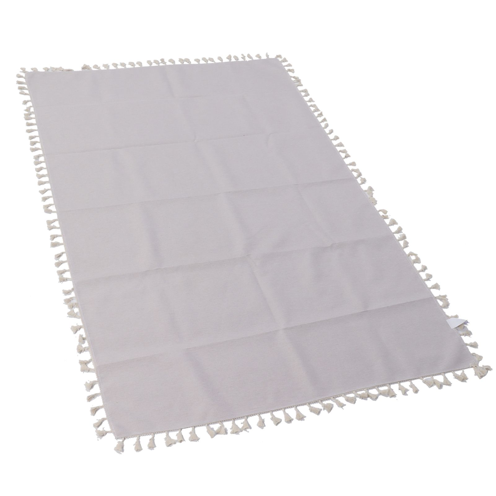 Cotton Linen Tablecloths Waterproof Oilproof Washable Wrinkle Free Tassels view 5