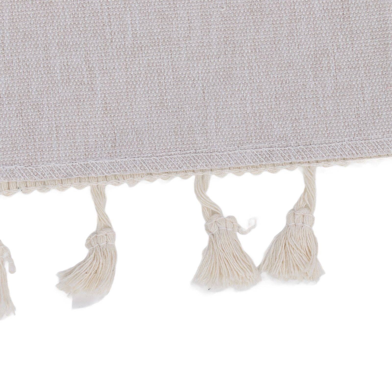 Cotton Linen Tablecloths Waterproof Oilproof Washable Wrinkle Free Tassels view 14