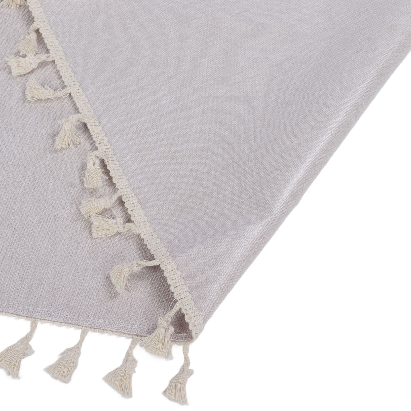 Cotton Linen Tablecloths Waterproof Oilproof Washable Wrinkle Free Tassels view 15