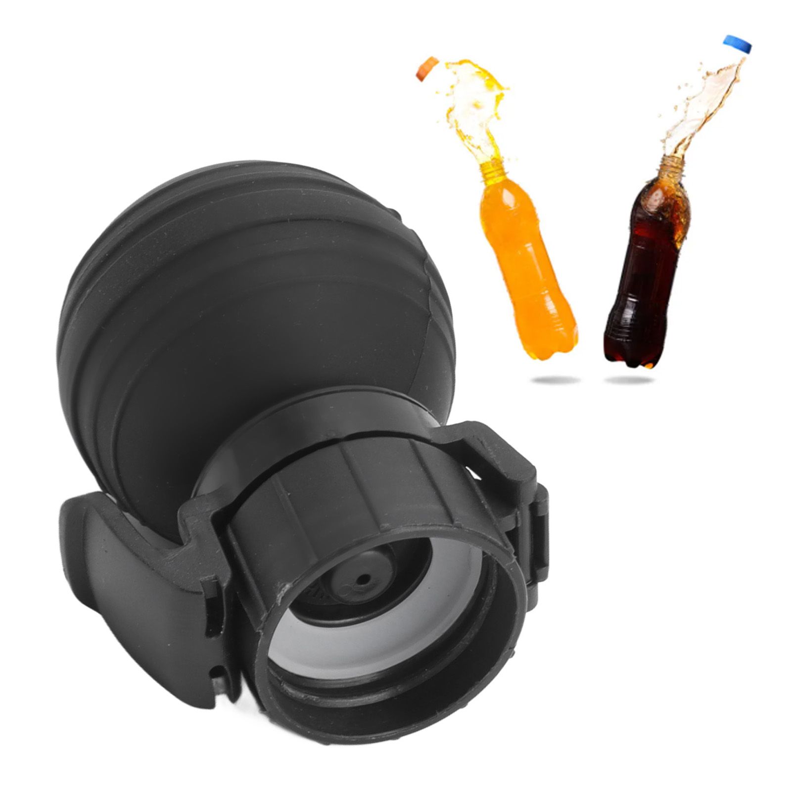 Soda Bottle Lid Silicone Leak Proof Carbonated Drink Air Pump Lid Fizz Keeper view 11