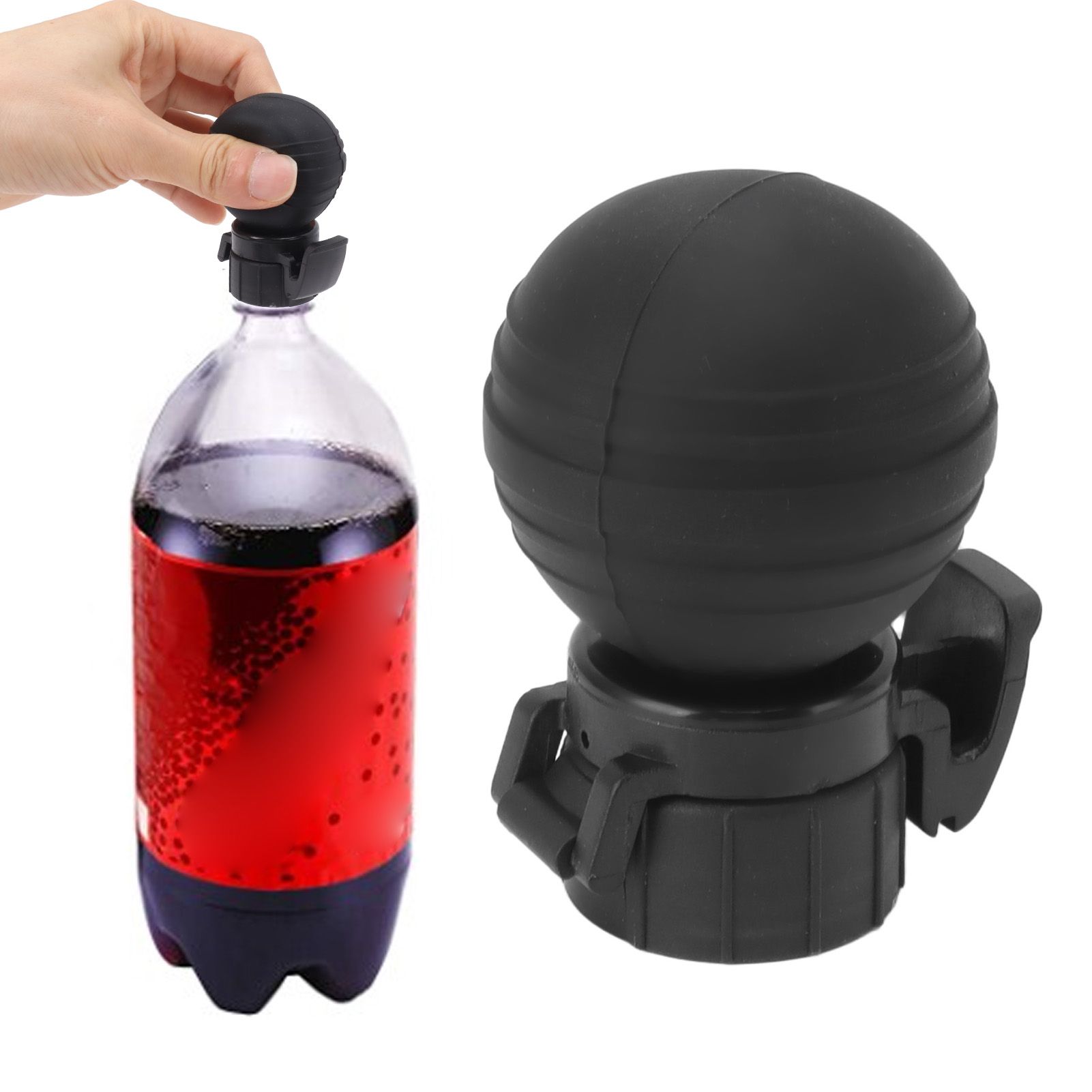 Soda Bottle Lid Silicone Leak Proof Carbonated Drink Air Pump Lid Fizz Keeper view 12