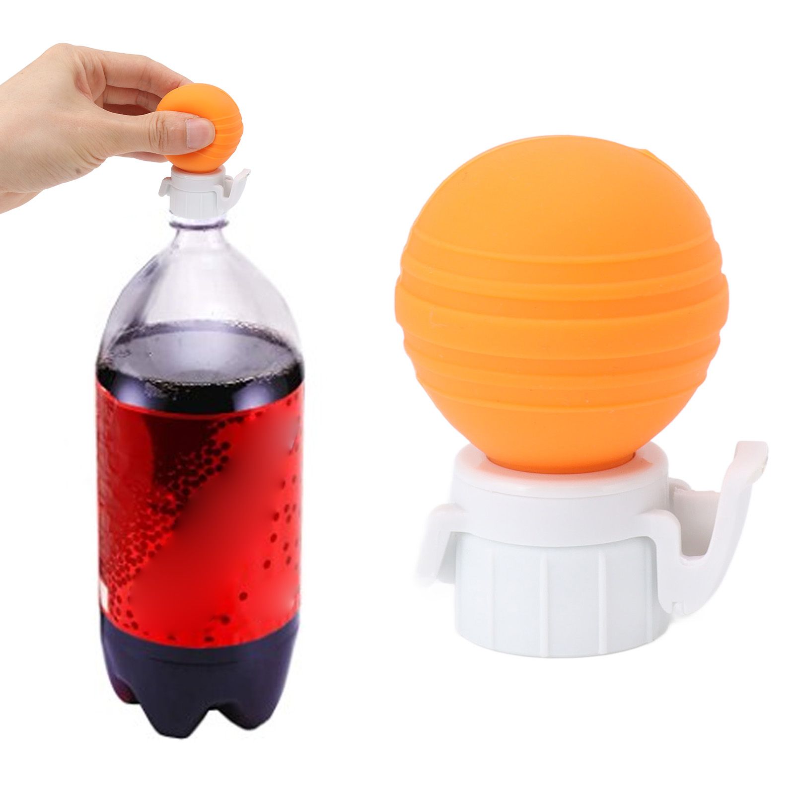 Soda Bottle Lid Silicone Leak Proof Carbonated Drink Air Pump Lid Fizz Keeper view 12