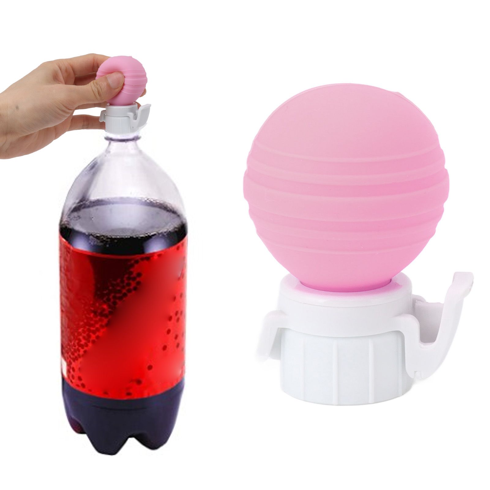 Soda Bottle Lid Silicone Leak Proof Carbonated Drink Air Pump Lid Fizz Keeper view 12