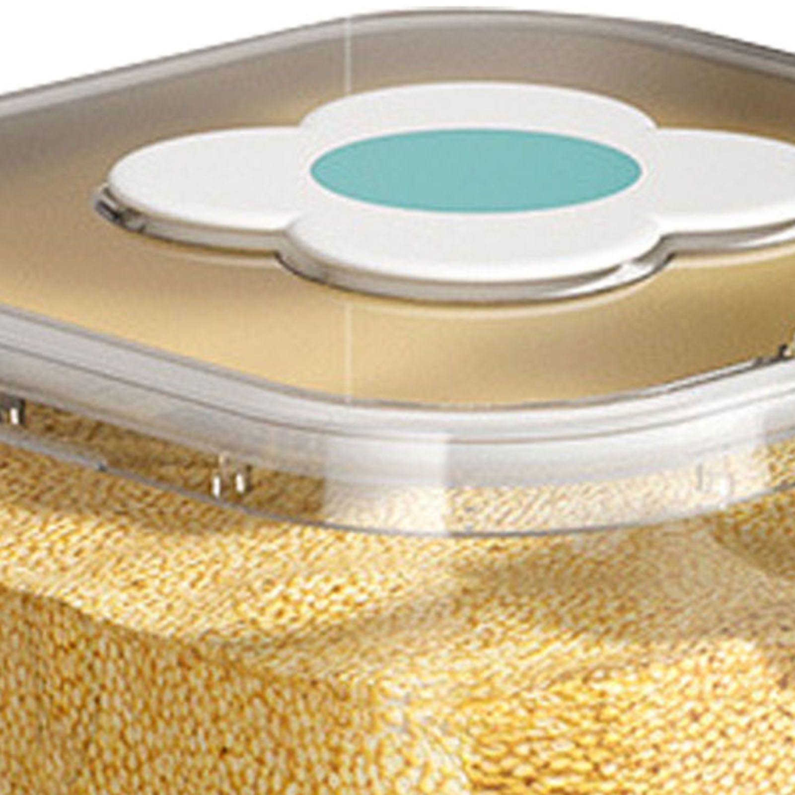Rice Container Airtight Grain Food Storage Box Transparent with Cover for Home view 9