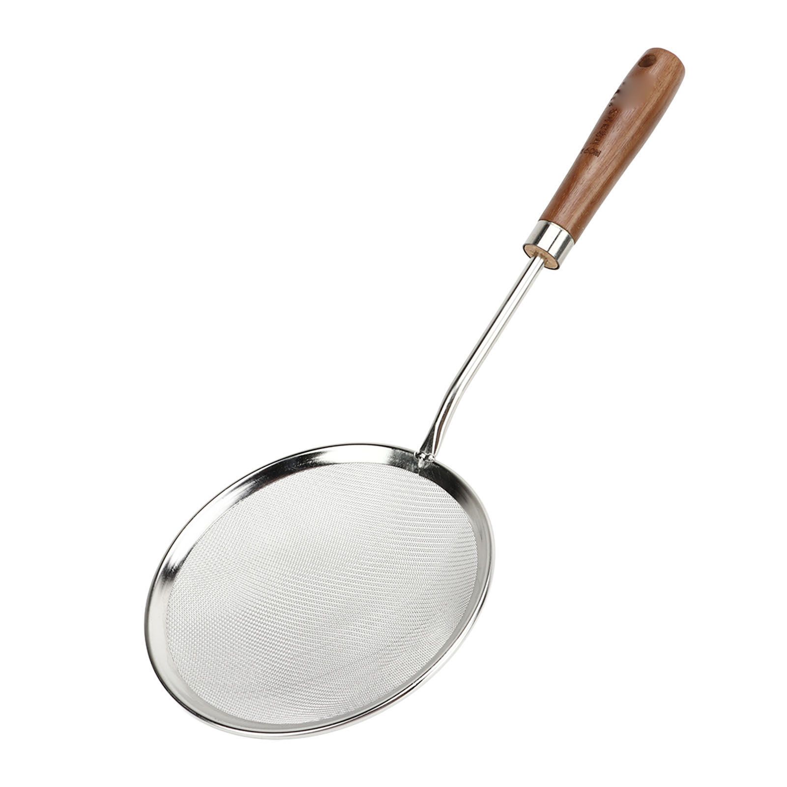 Oil Colander Efficiency Filtration Easy To Use Fine Mesh Food Strainer Spoon view 4