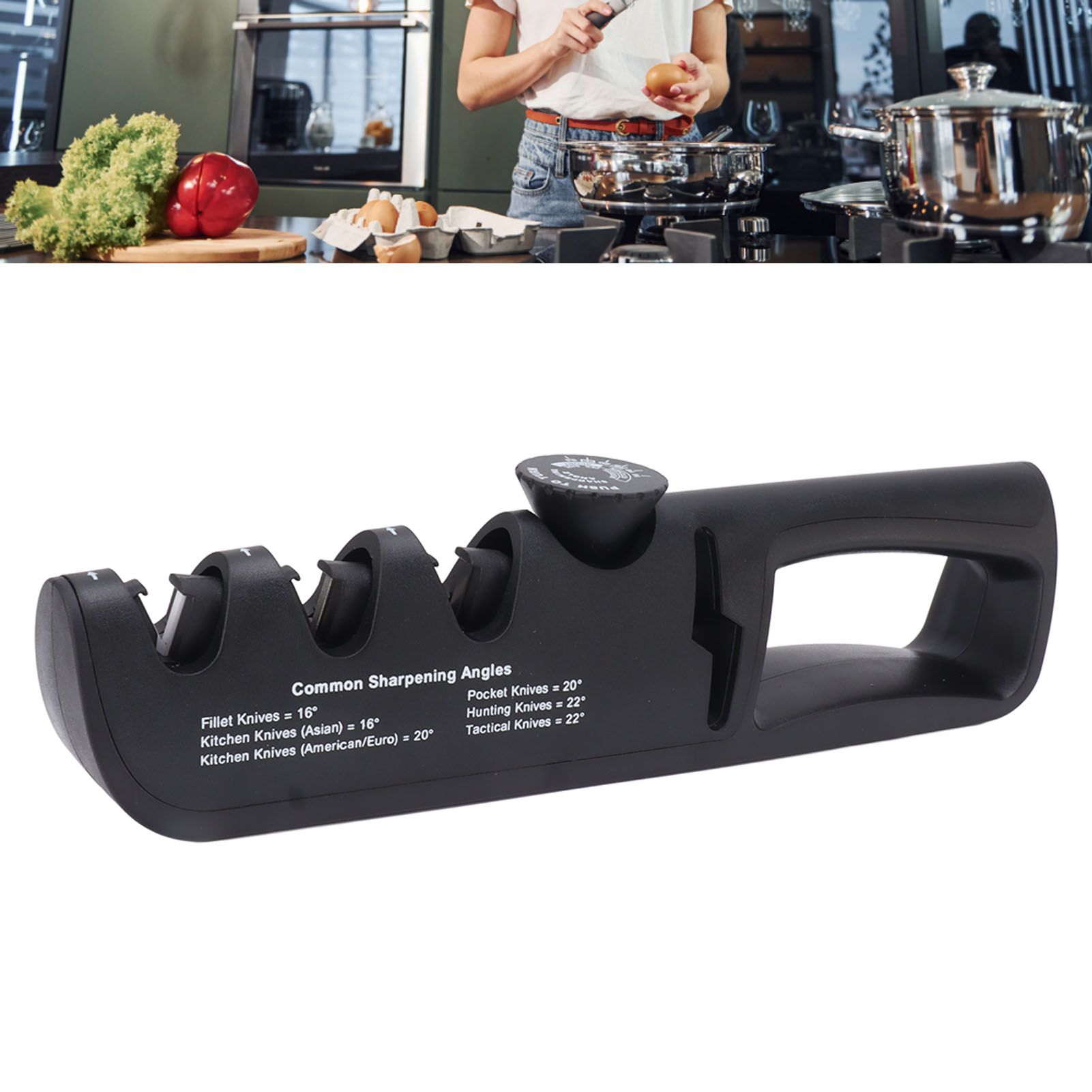 Adjustable Knife Sharpener 4 in 1 Black Sharp Adjustable Kitchen Knife view 12