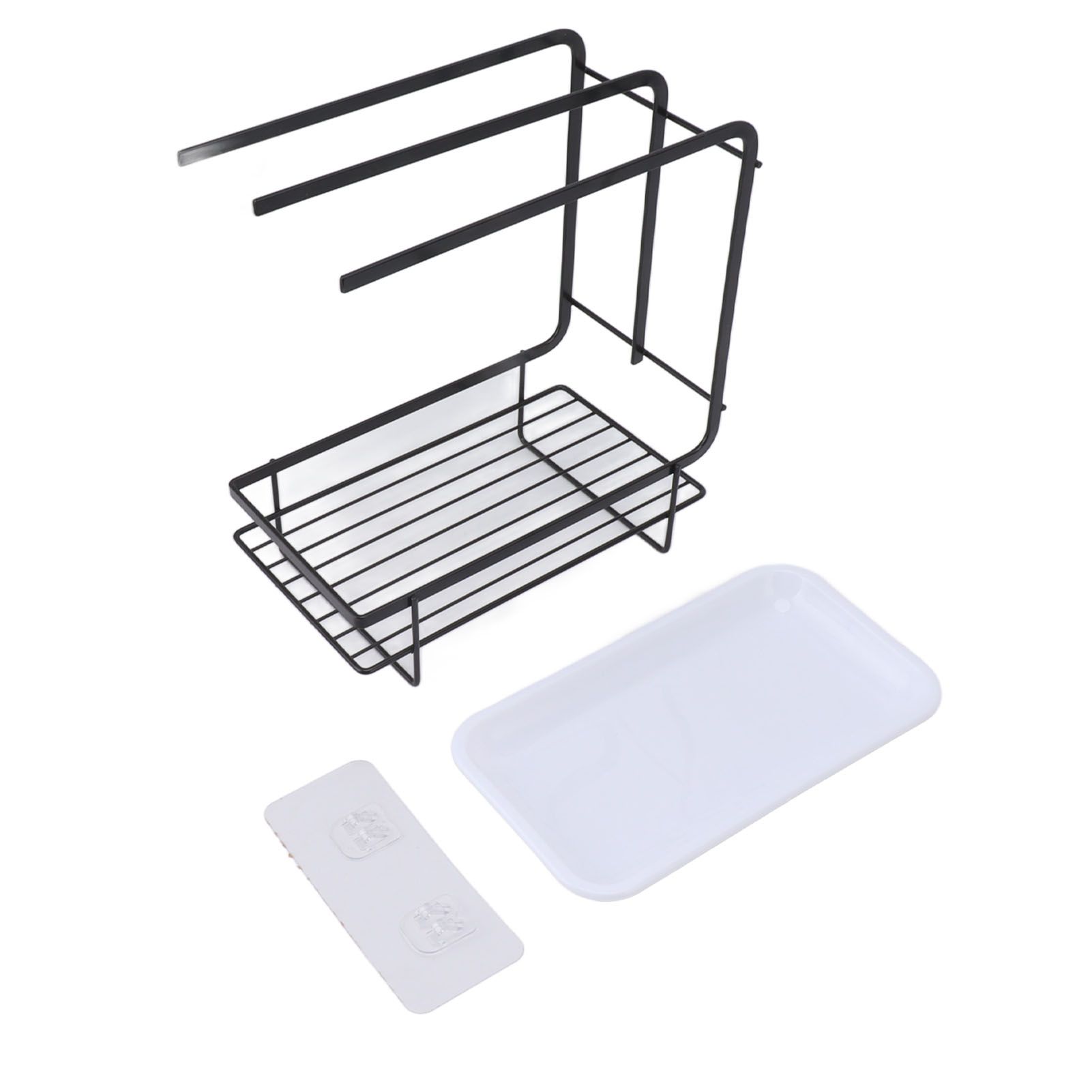 Sponge Holder with Drain Pan Quick Drying Hollow Bottom Rustproof Dishcloth