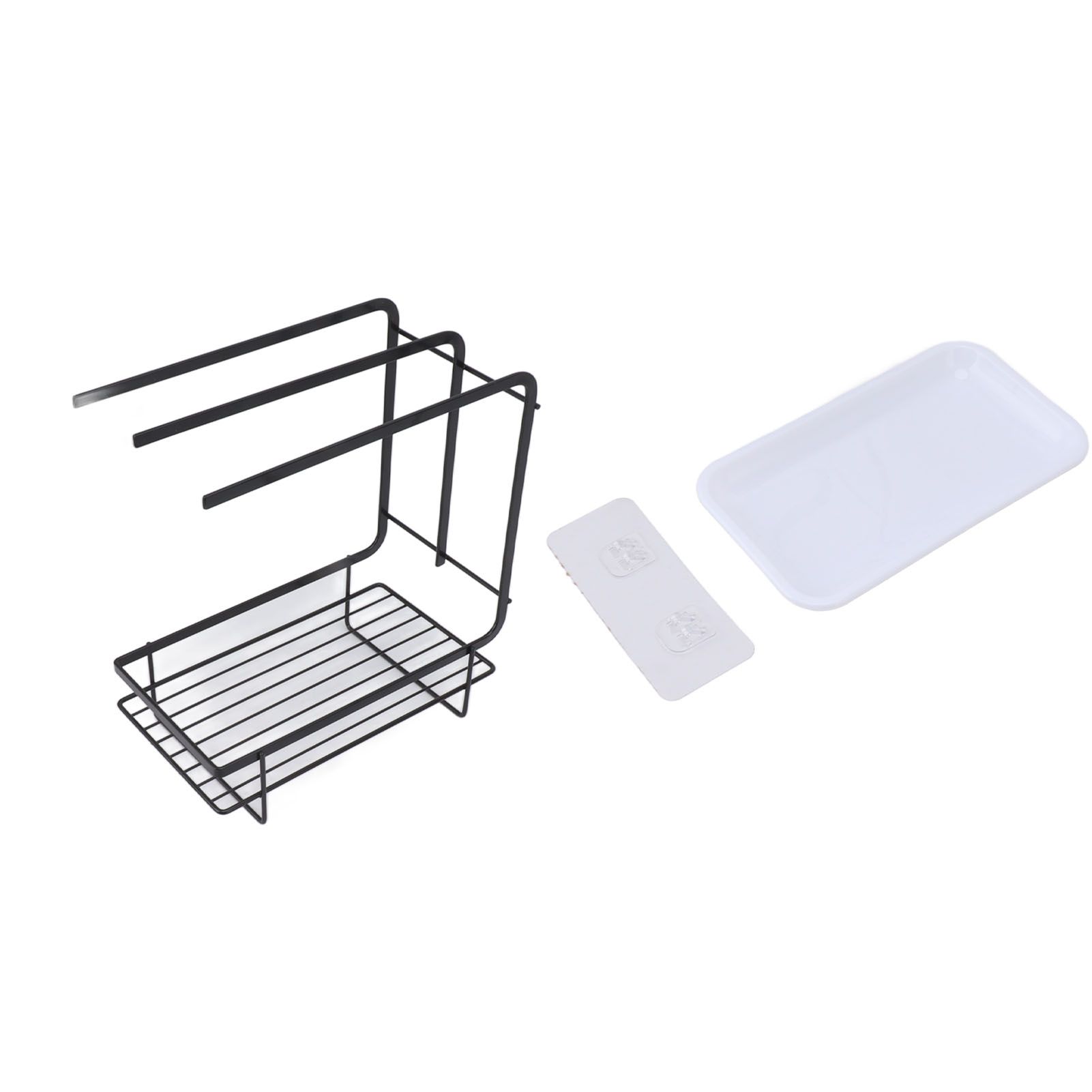 Sponge Holder with Drain Pan Quick Drying Hollow Bottom Rustproof Dishcloth view 2