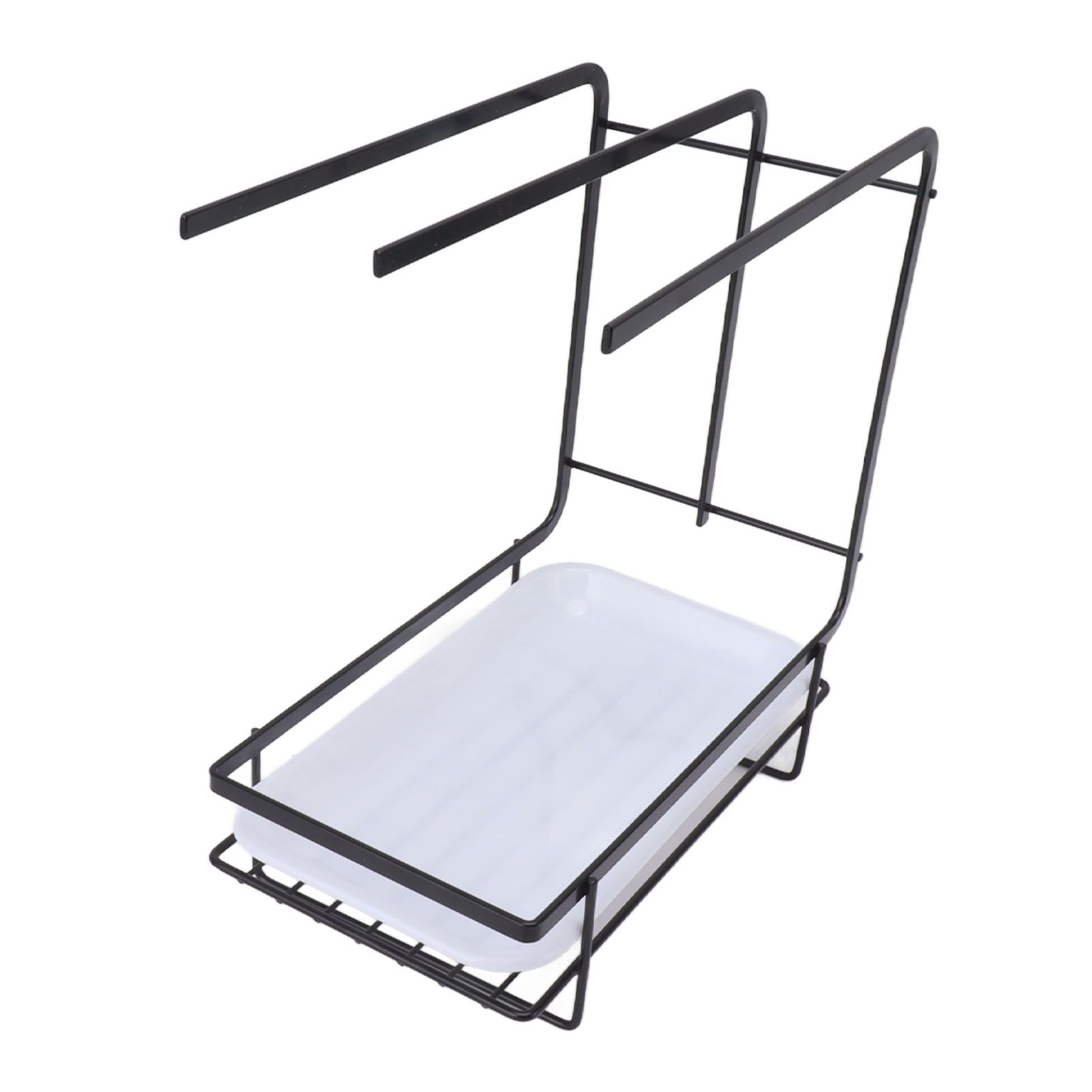 Sponge Holder with Drain Pan Quick Drying Hollow Bottom Rustproof Dishcloth view 3