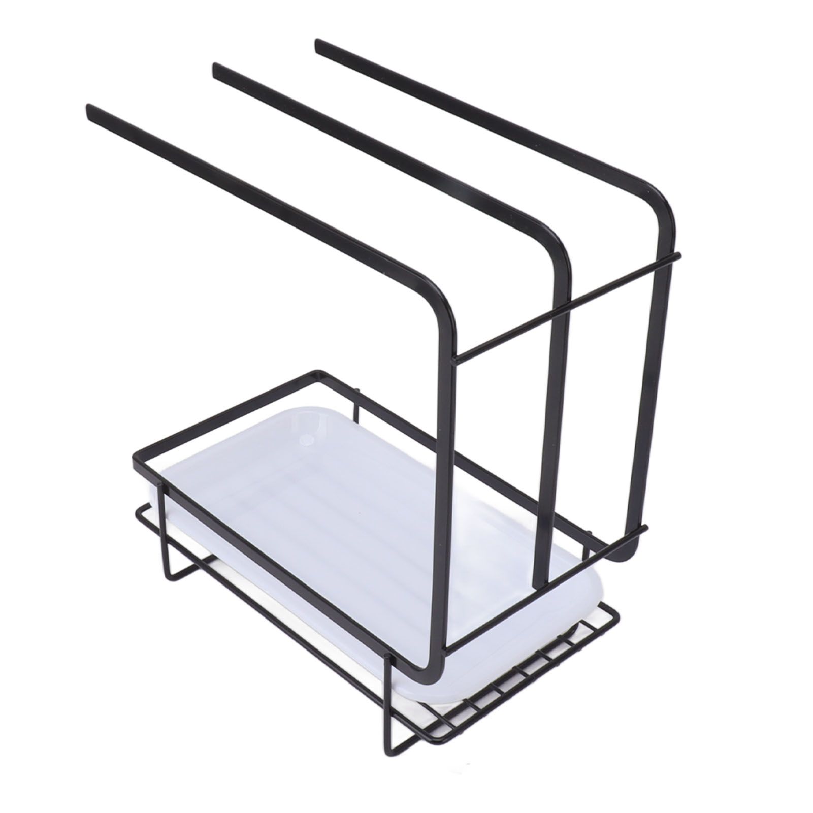 Sponge Holder with Drain Pan Quick Drying Hollow Bottom Rustproof Dishcloth view 5