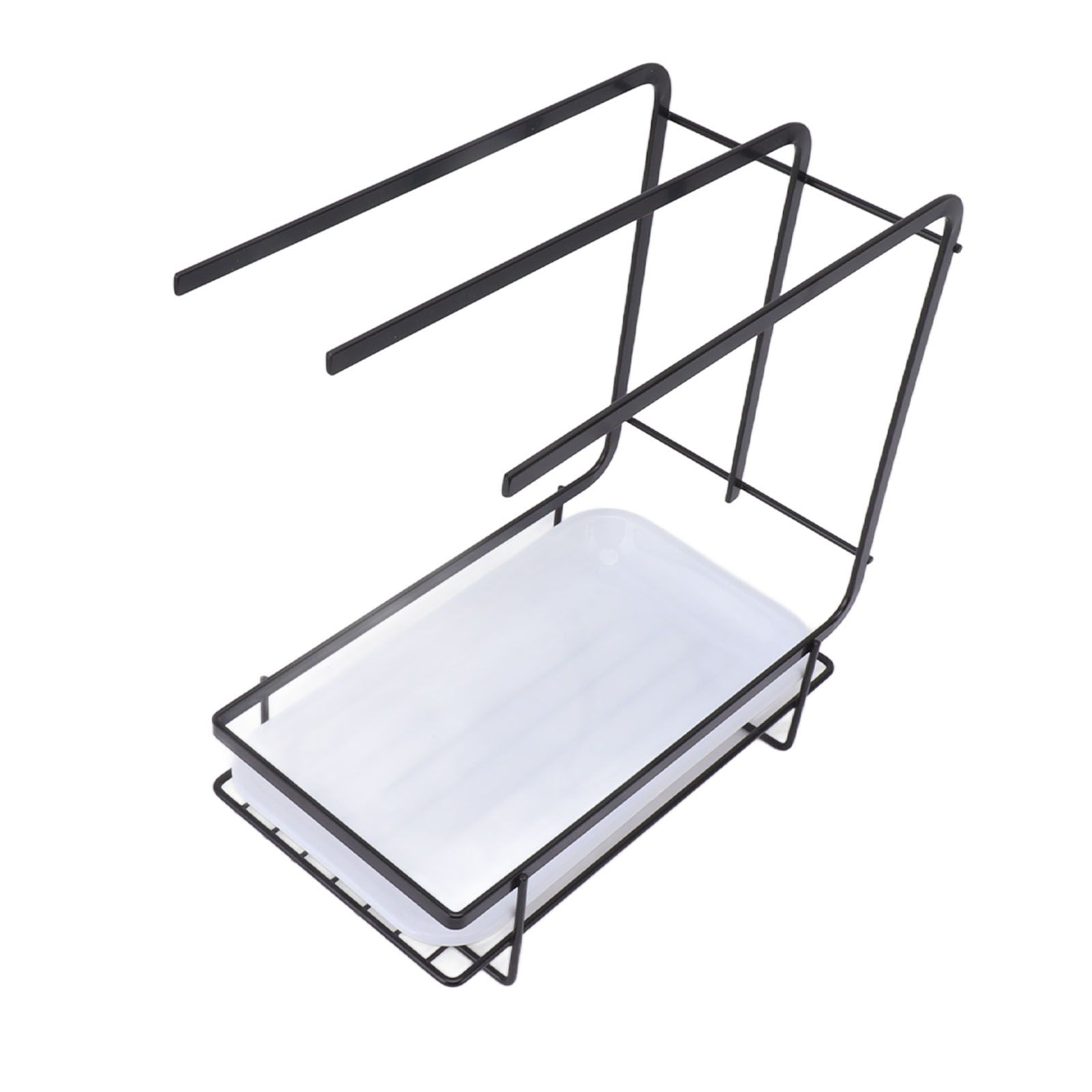 Sponge Holder with Drain Pan Quick Drying Hollow Bottom Rustproof Dishcloth view 8