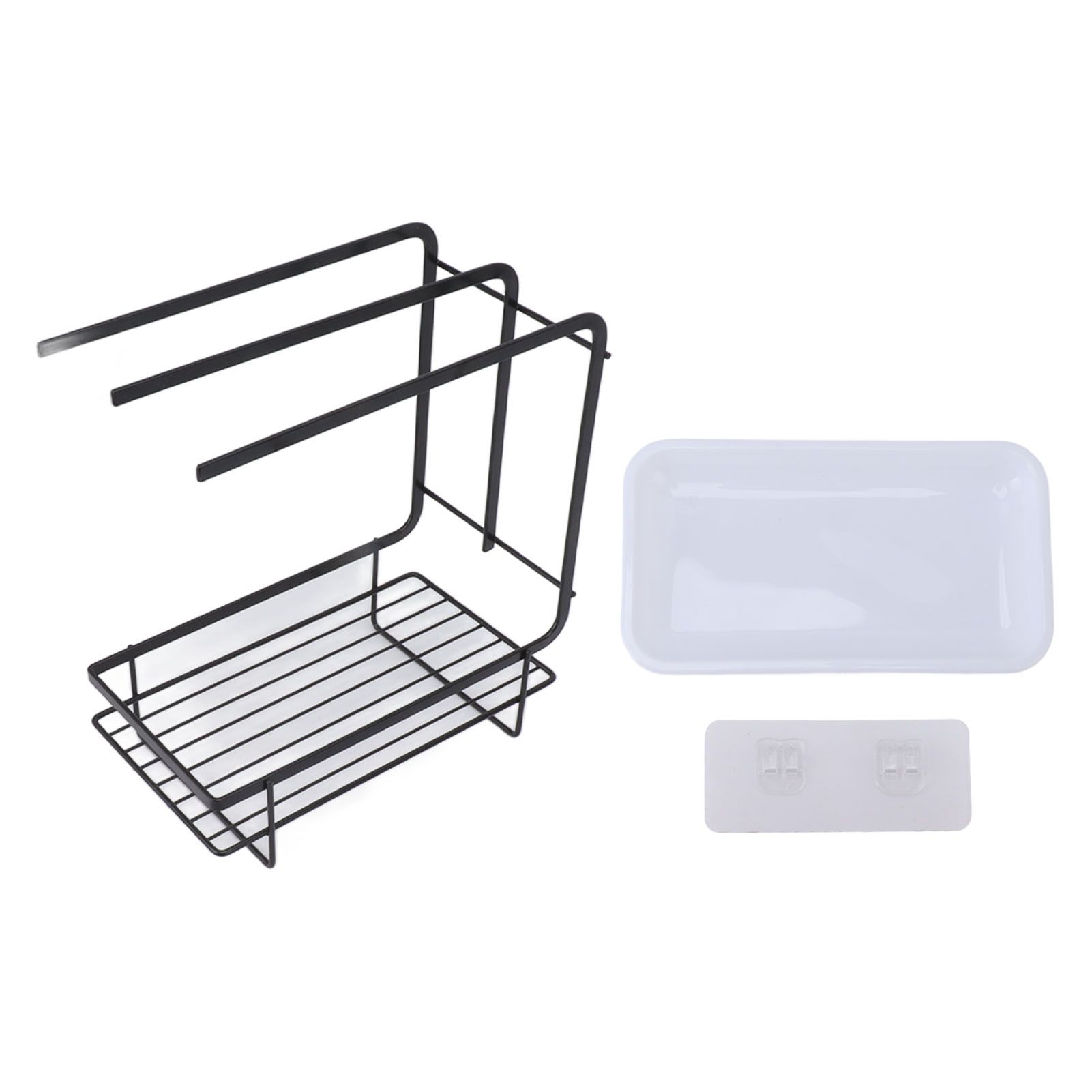 Sponge Holder with Drain Pan Quick Drying Hollow Bottom Rustproof Dishcloth view 9