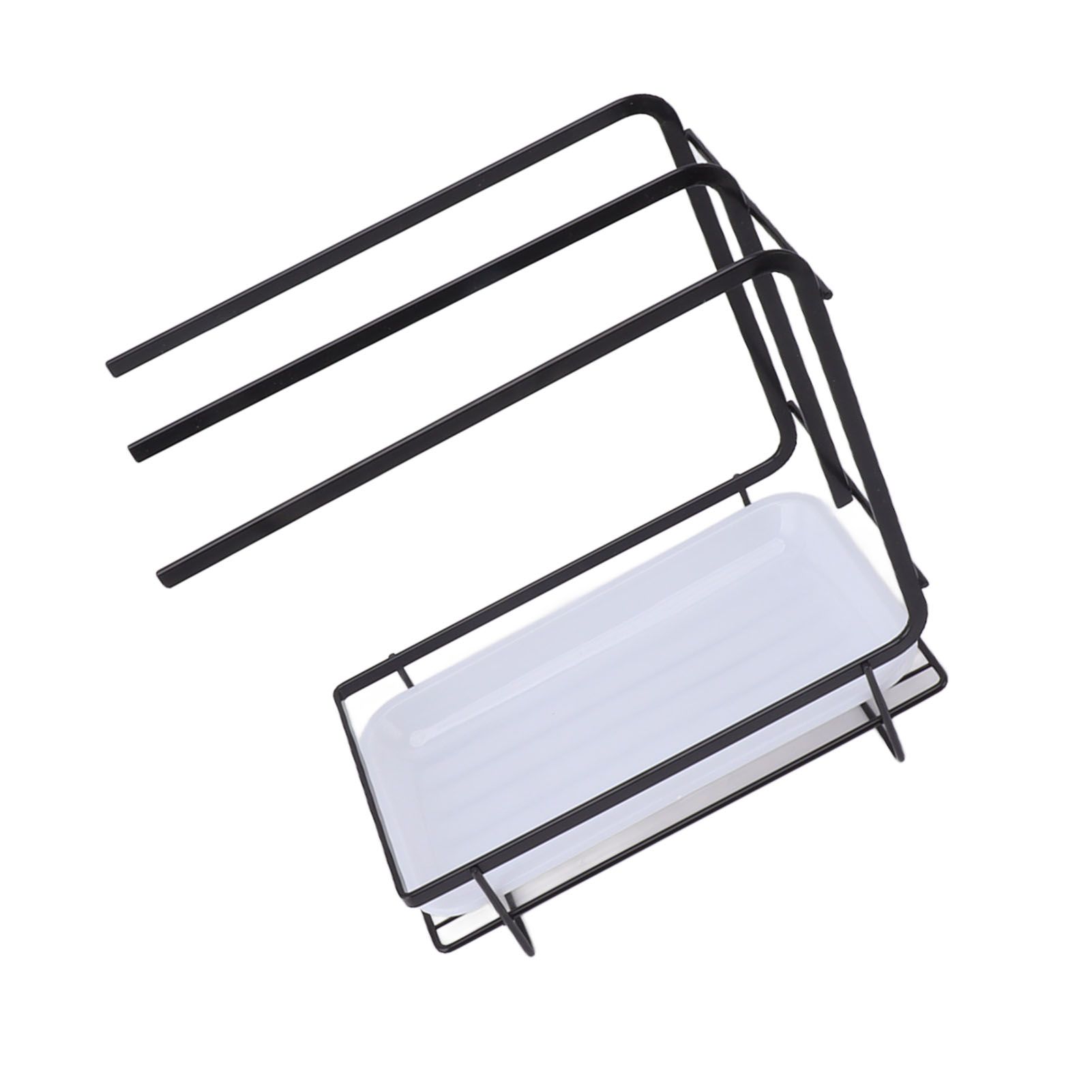 Sponge Holder with Drain Pan Quick Drying Hollow Bottom Rustproof Dishcloth view 10