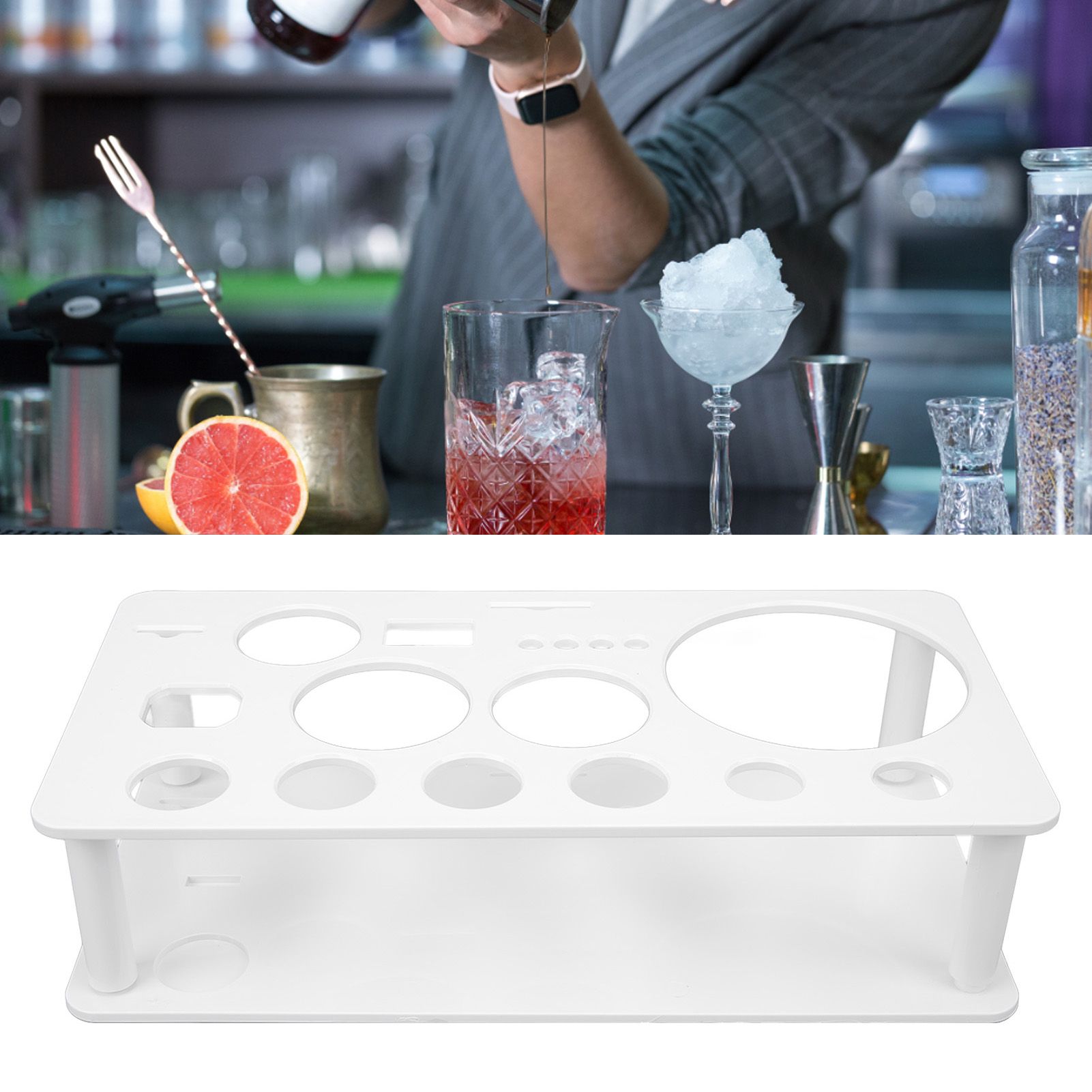 Bartender Kit Stand Detachable Space Saving Odorless Multipurpose Plastic view 11