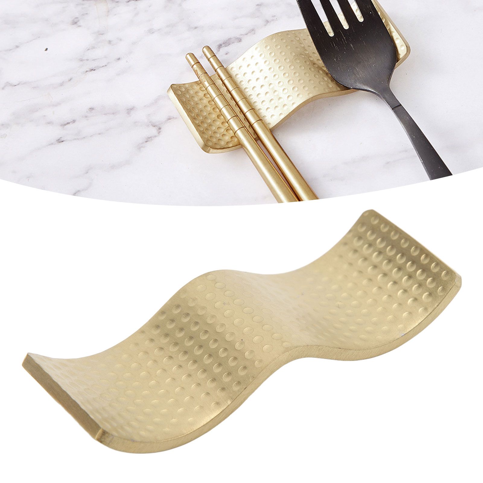 Chopstick Holder Stainless Steel Dual Use Non Stick Elegant Chopsticks Rest view 12