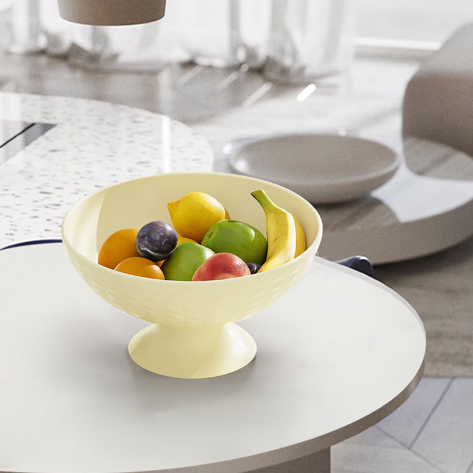 Fruit Tray Plate Holder Plastic Footed Snacks Vegetables Fruits Basket Bowl view 10