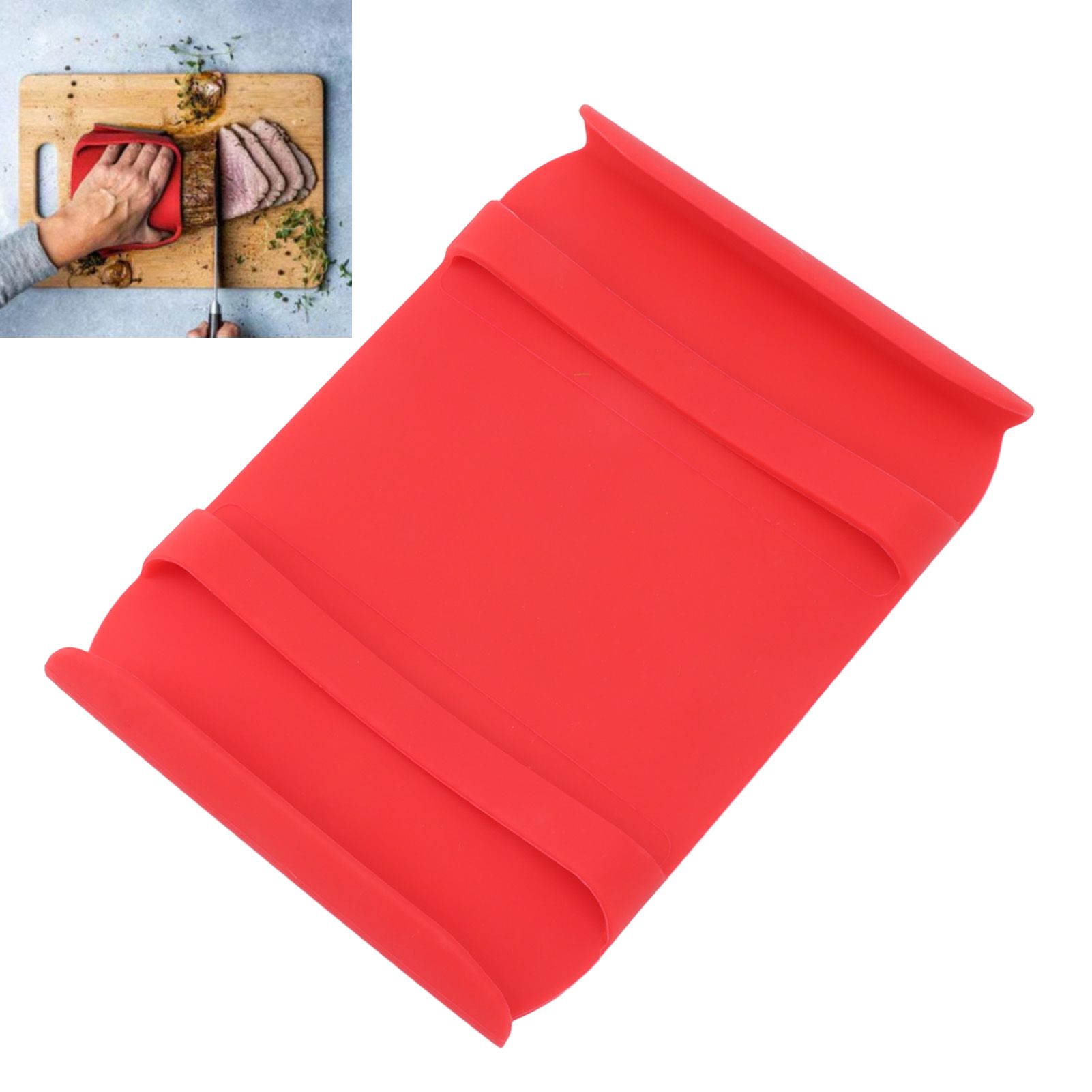 Kitchen Silicone Mat Heat Resistant Silicone Mat with Handle Anti Scalding view 12