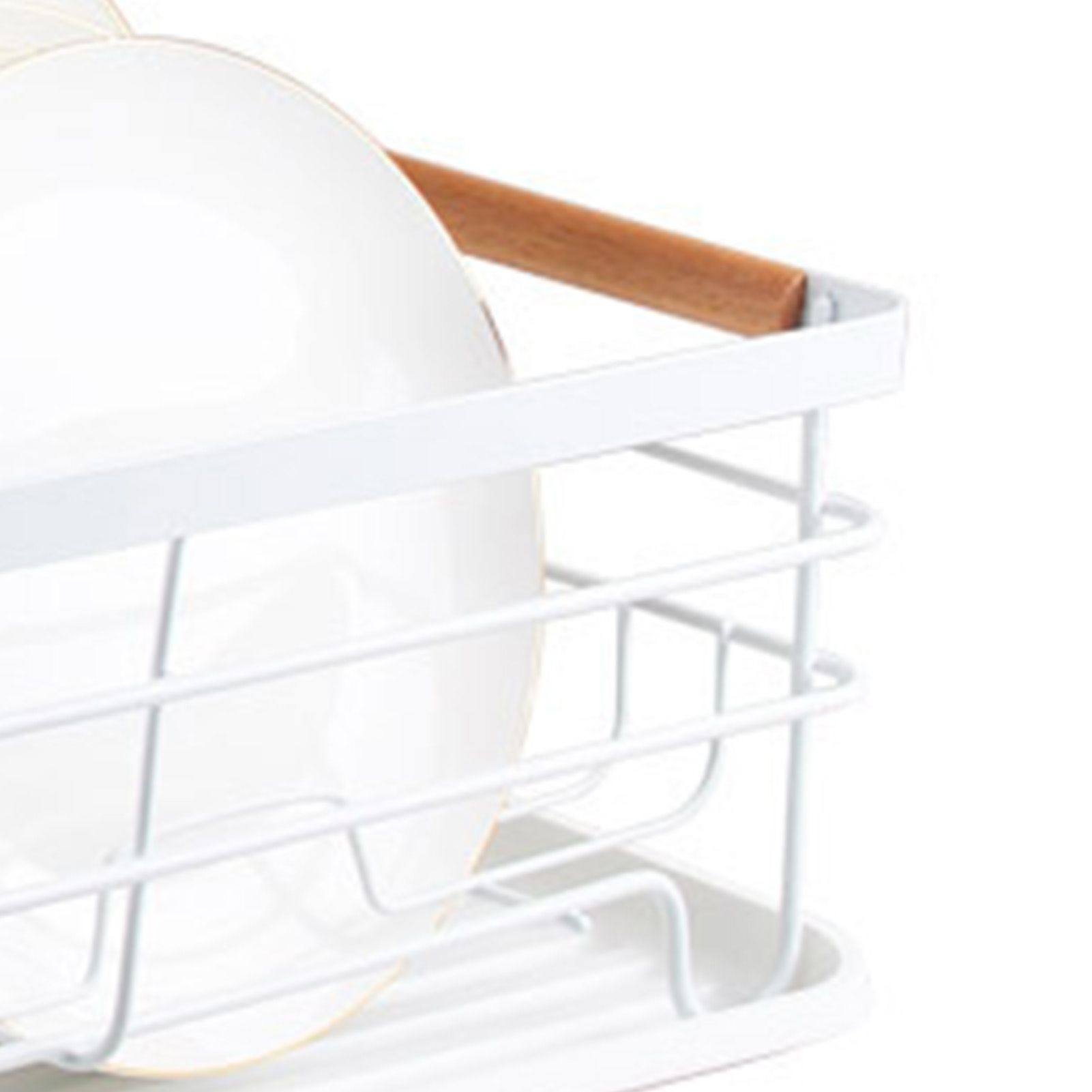 Dish Drainer Kitchen Monolayer Waterproof Cutlery Shelf Tabletop Utensil view 7