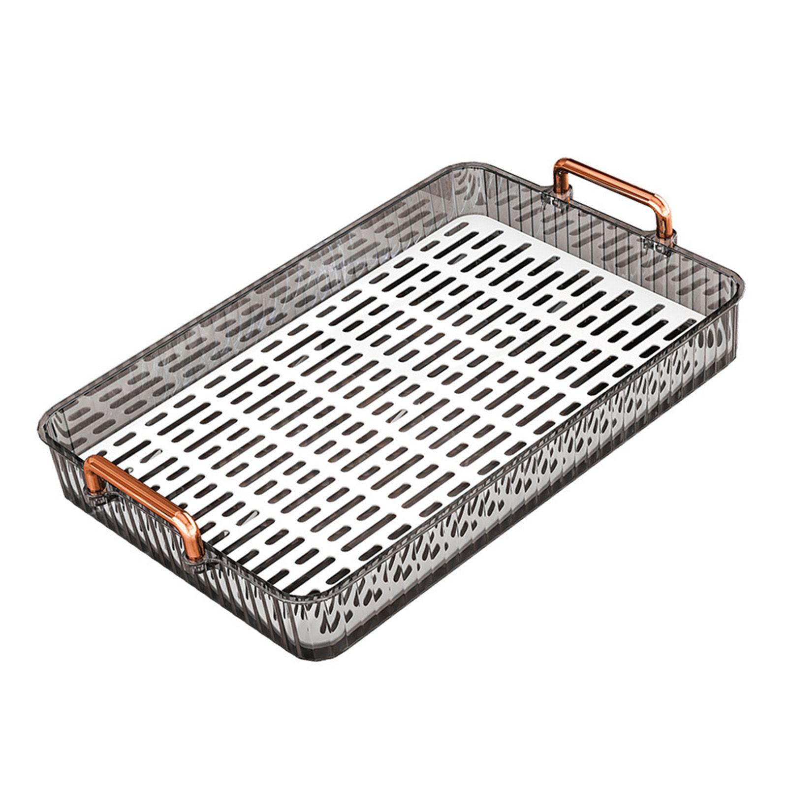 Water Drainage Tea Tray Double Layer Large Capacity Rectangular Cup Drain view 4