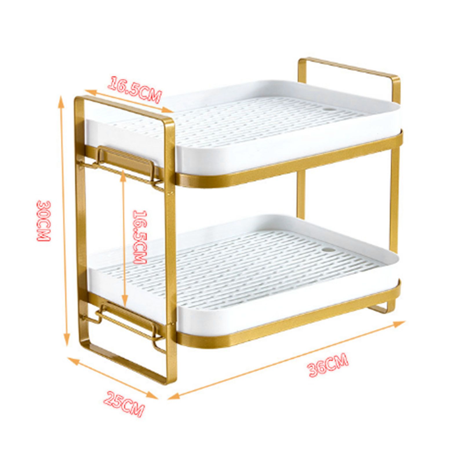 Double Layer Coffee Mug Holder Large Capacity Tea Set Storage Rack Kitchen view 10