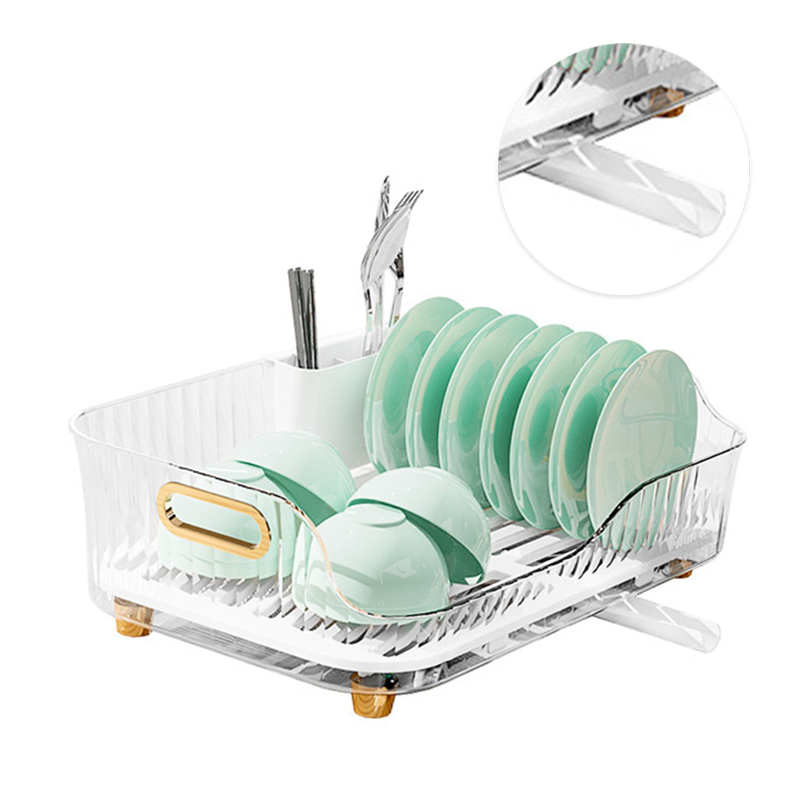 Dish Drying Rack Plastic Visualize Diversion Effluent Dish Diversion Rack for view 3