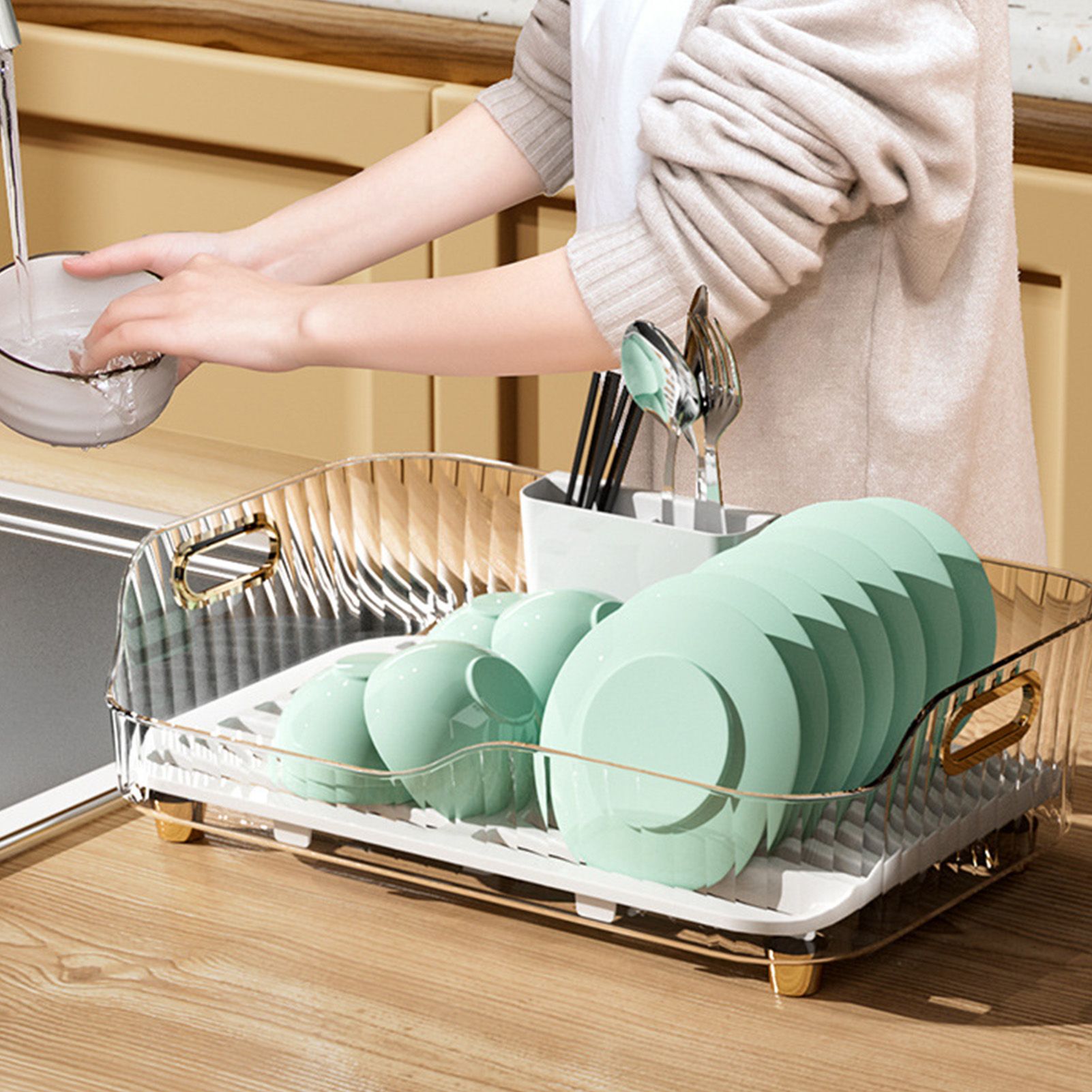 Dish Drying Rack Plastic Visualize Diversion Effluent Dish Diversion Rack for view 11