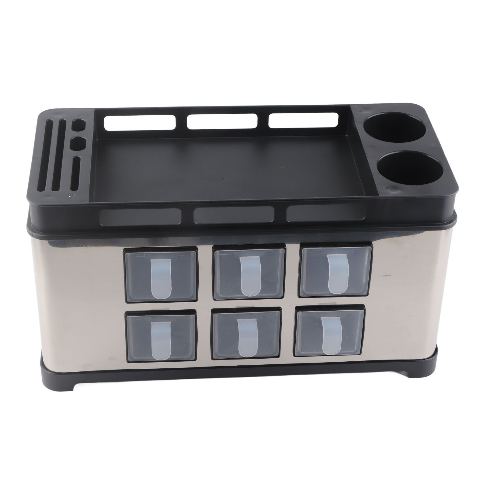 Spice Box Rack Stainless Steel Multifunctional Seasoning Bottle Holder Brush