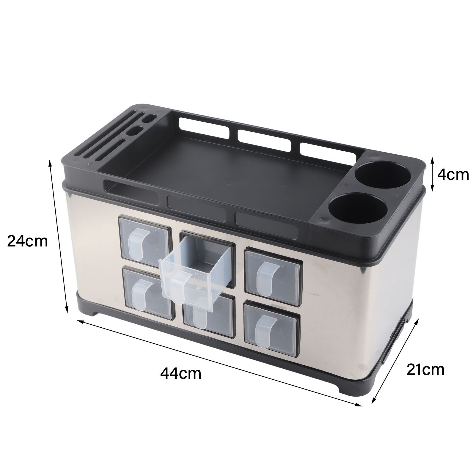 Spice Box Rack Stainless Steel Multifunctional Seasoning Bottle Holder Brush view 10