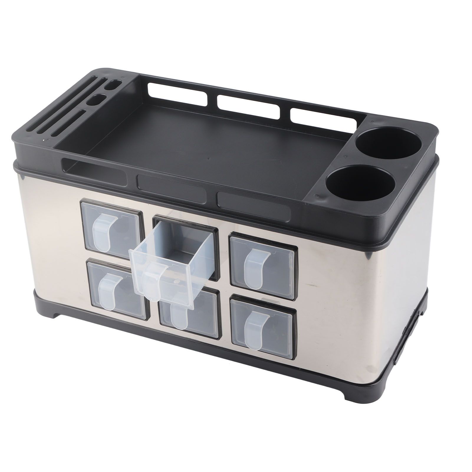 Spice Box Rack Stainless Steel Multifunctional Seasoning Bottle Holder Brush view 11