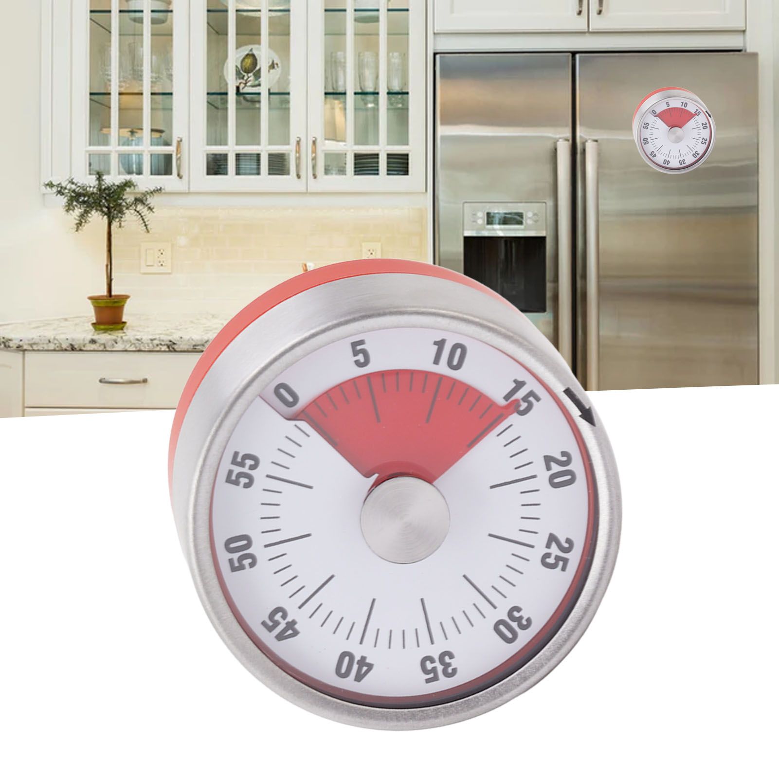 Kitchen Timer Red Alert Practical Magnetic Cooking Timer for Kitchen Cooking view 12