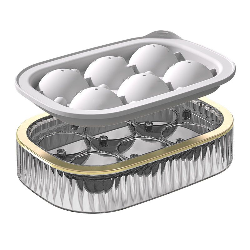 Ice Ball Maker Round Ice Cube Mold Tray for Home Bar Cocktails Bourbon Whiskey